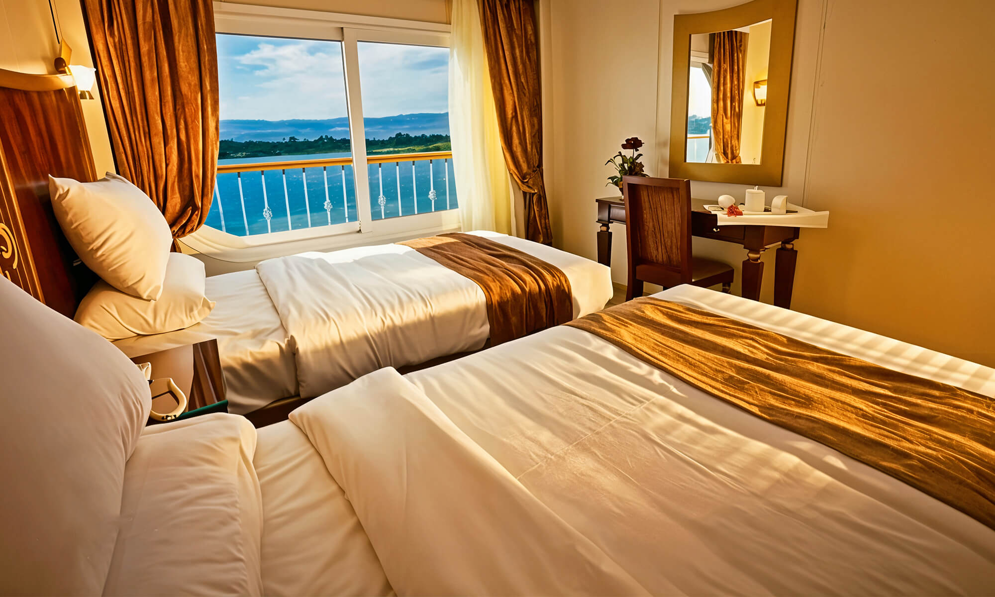 Cruise ship interior and facilities