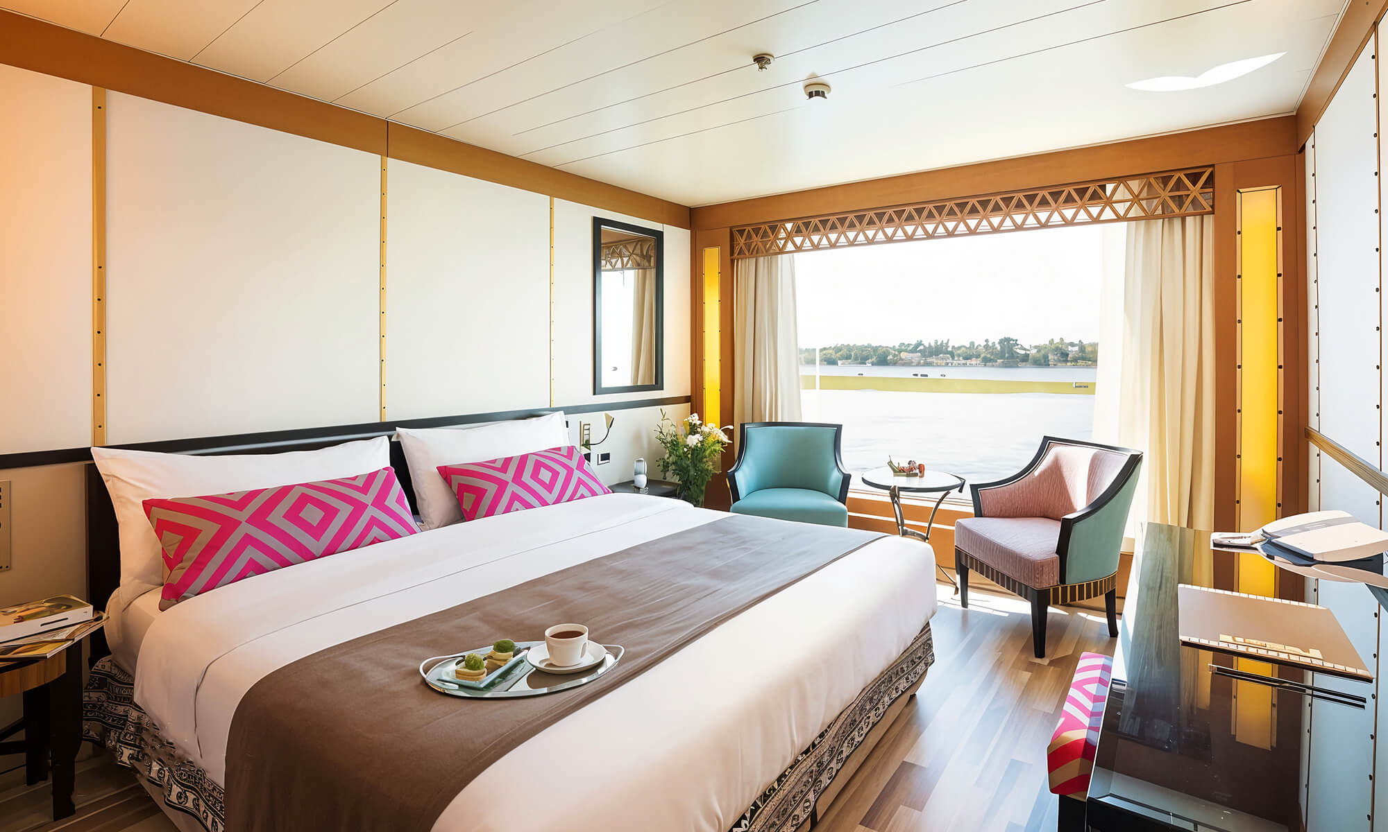Cruise ship interior and facilities