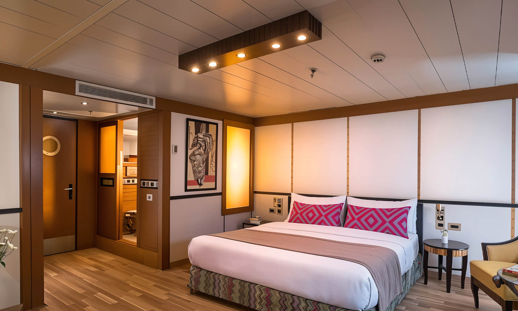 Cruise ship interior and facilities