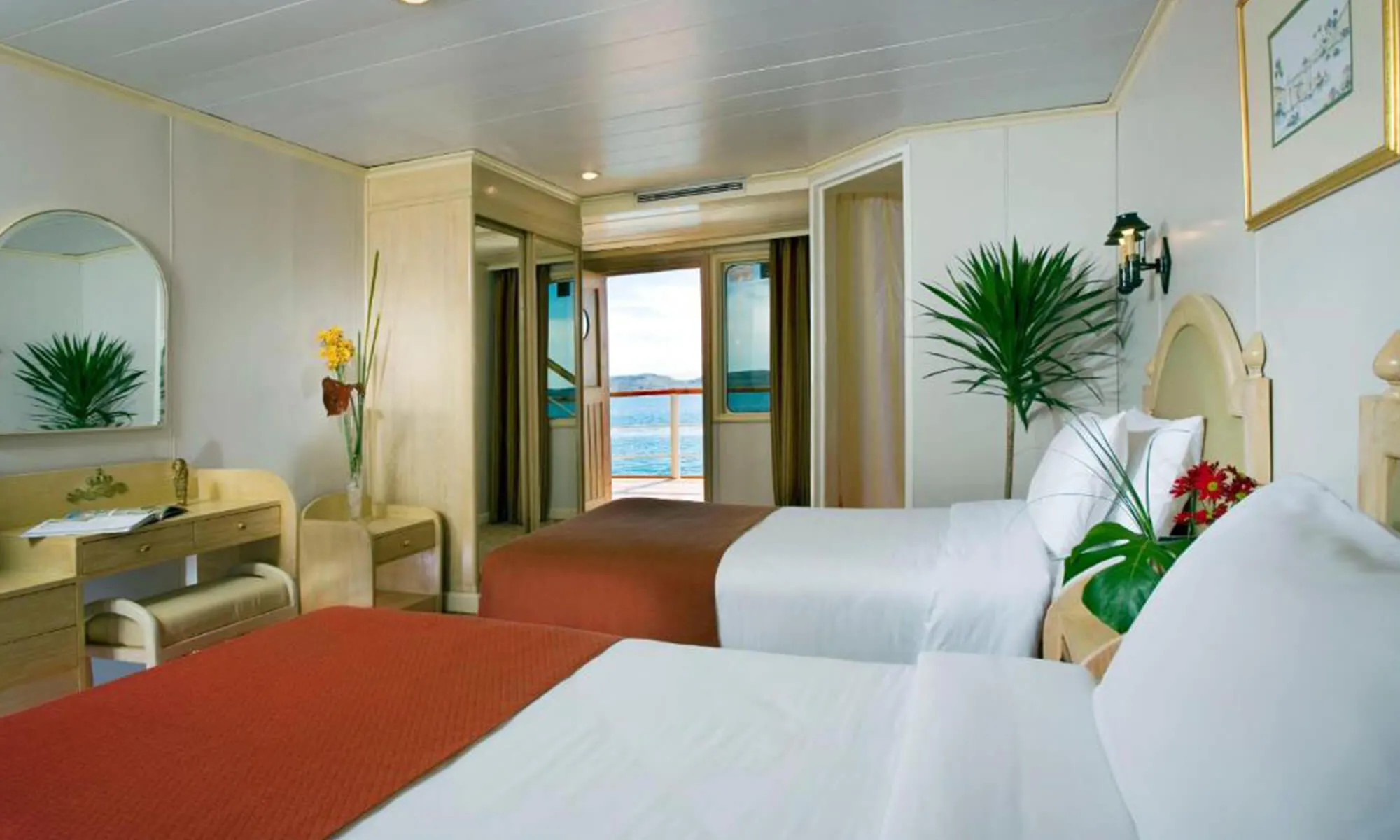 Cruise ship interior and facilities