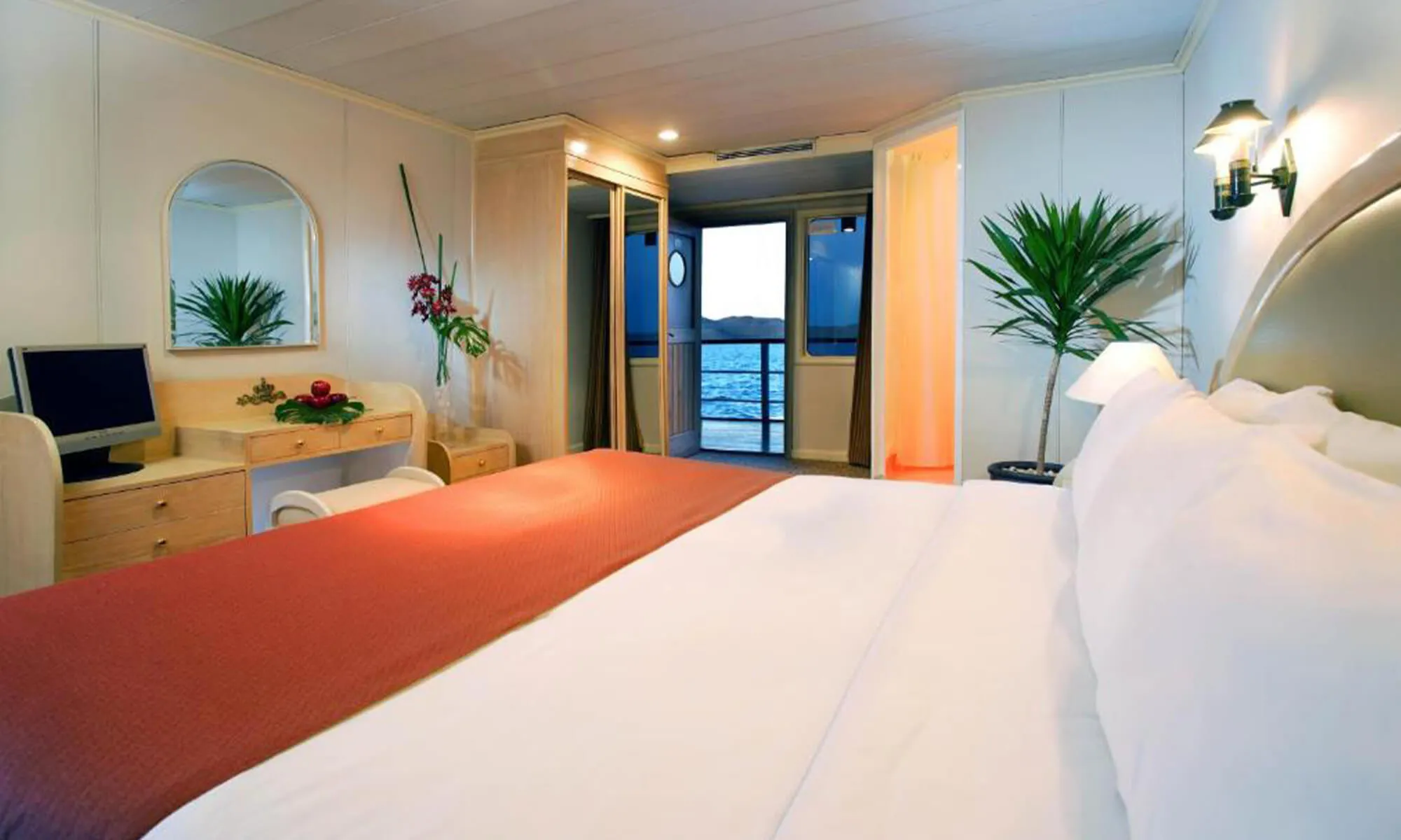 Cruise ship interior and facilities