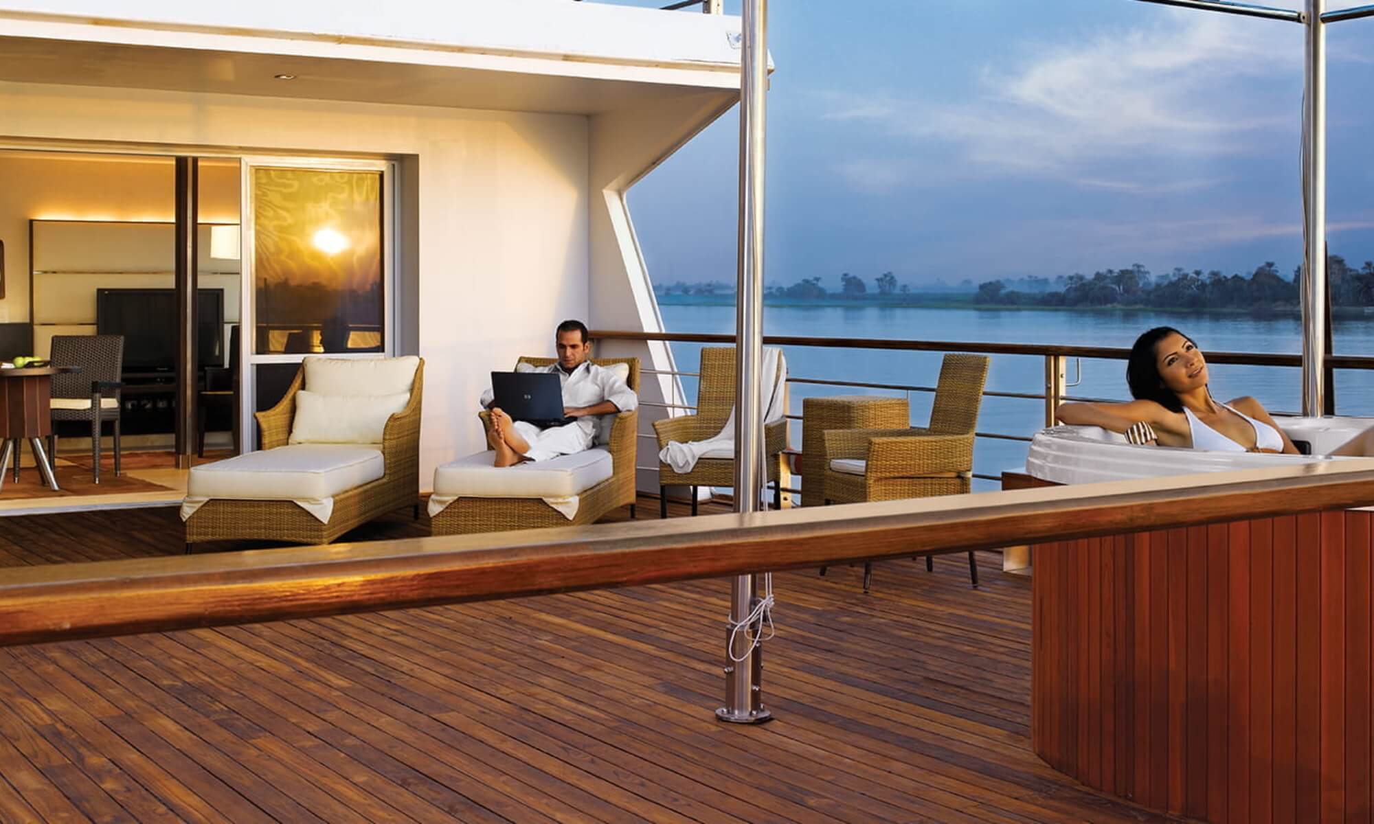 Cruise ship interior and facilities