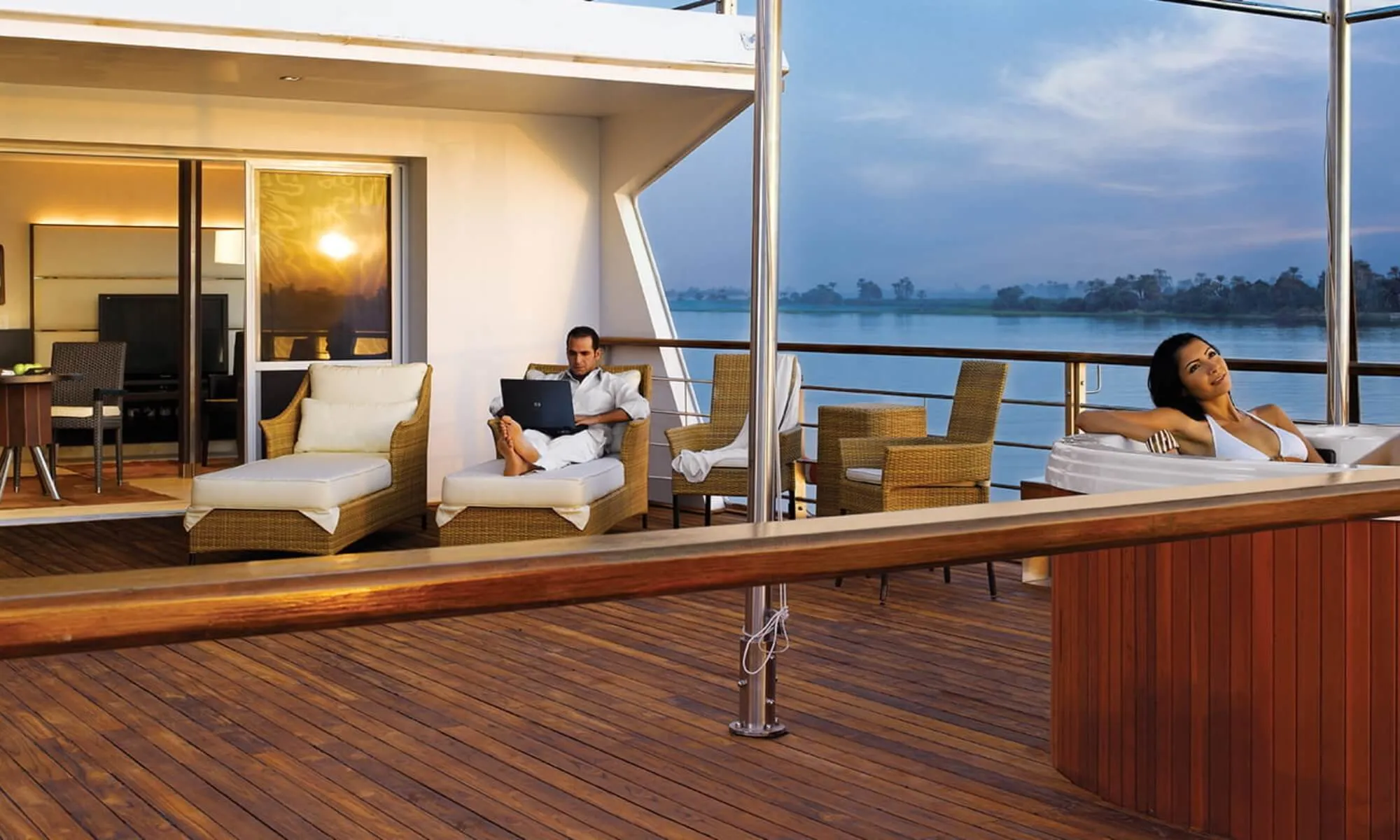 Cruise ship interior and facilities