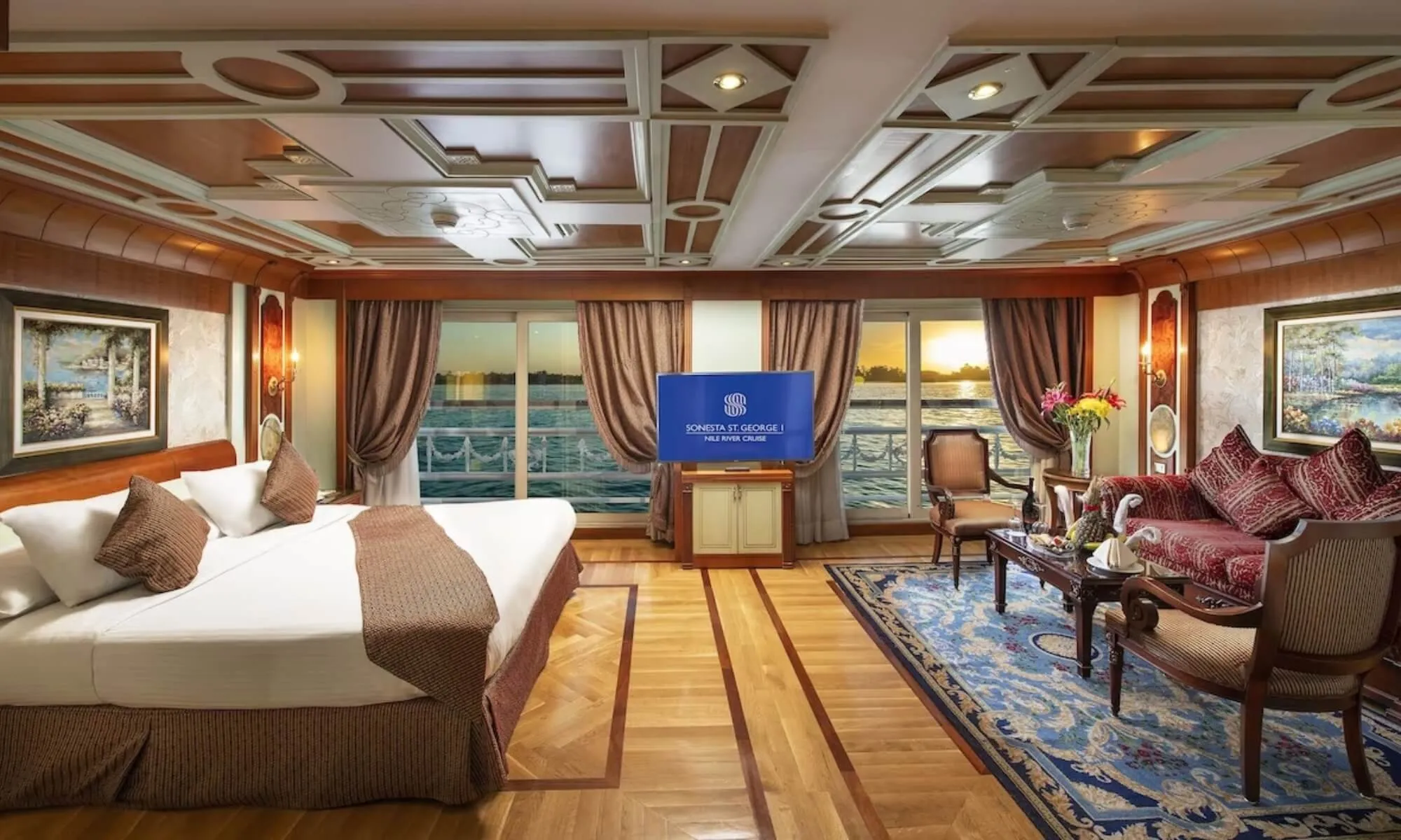 Cruise ship interior and facilities