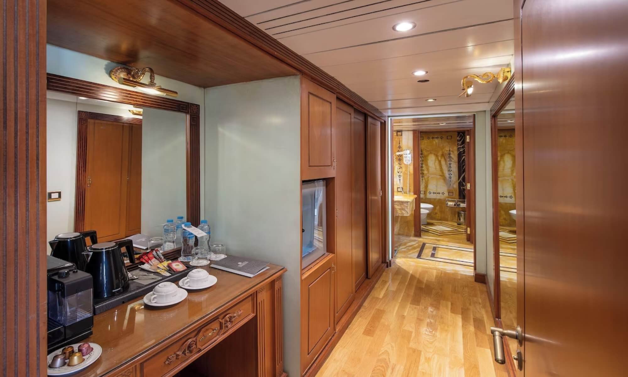 Cruise ship interior and facilities