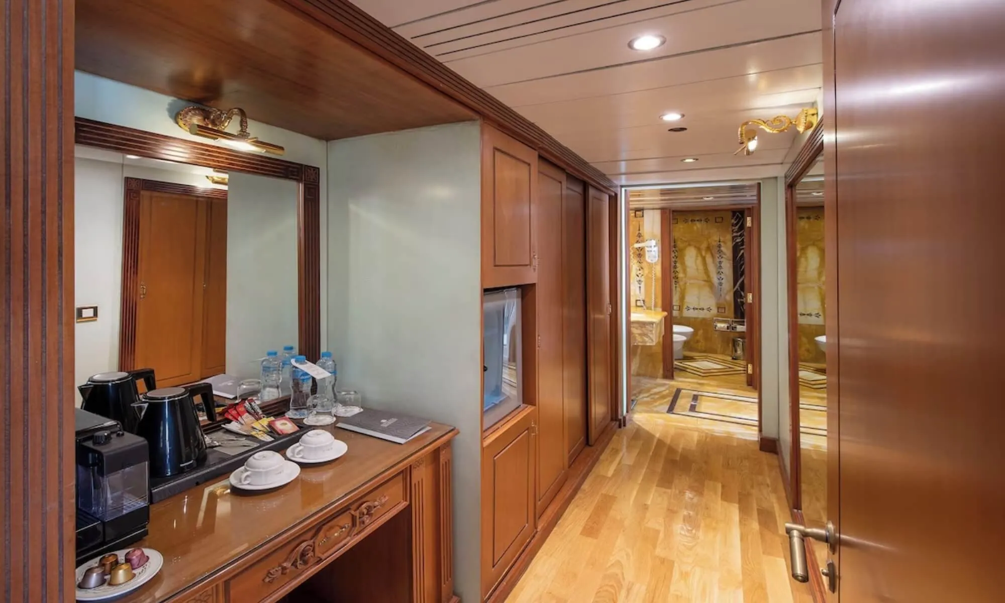 Cruise ship interior and facilities