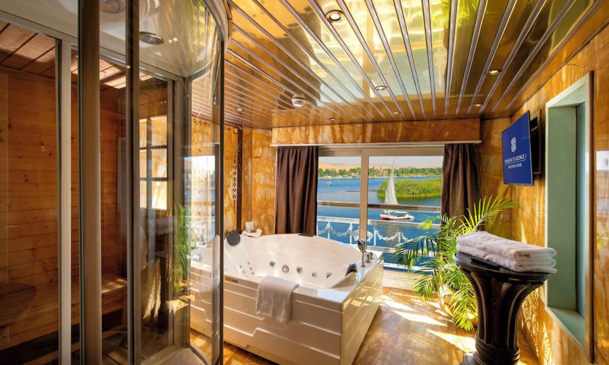 Cruise ship interior and facilities