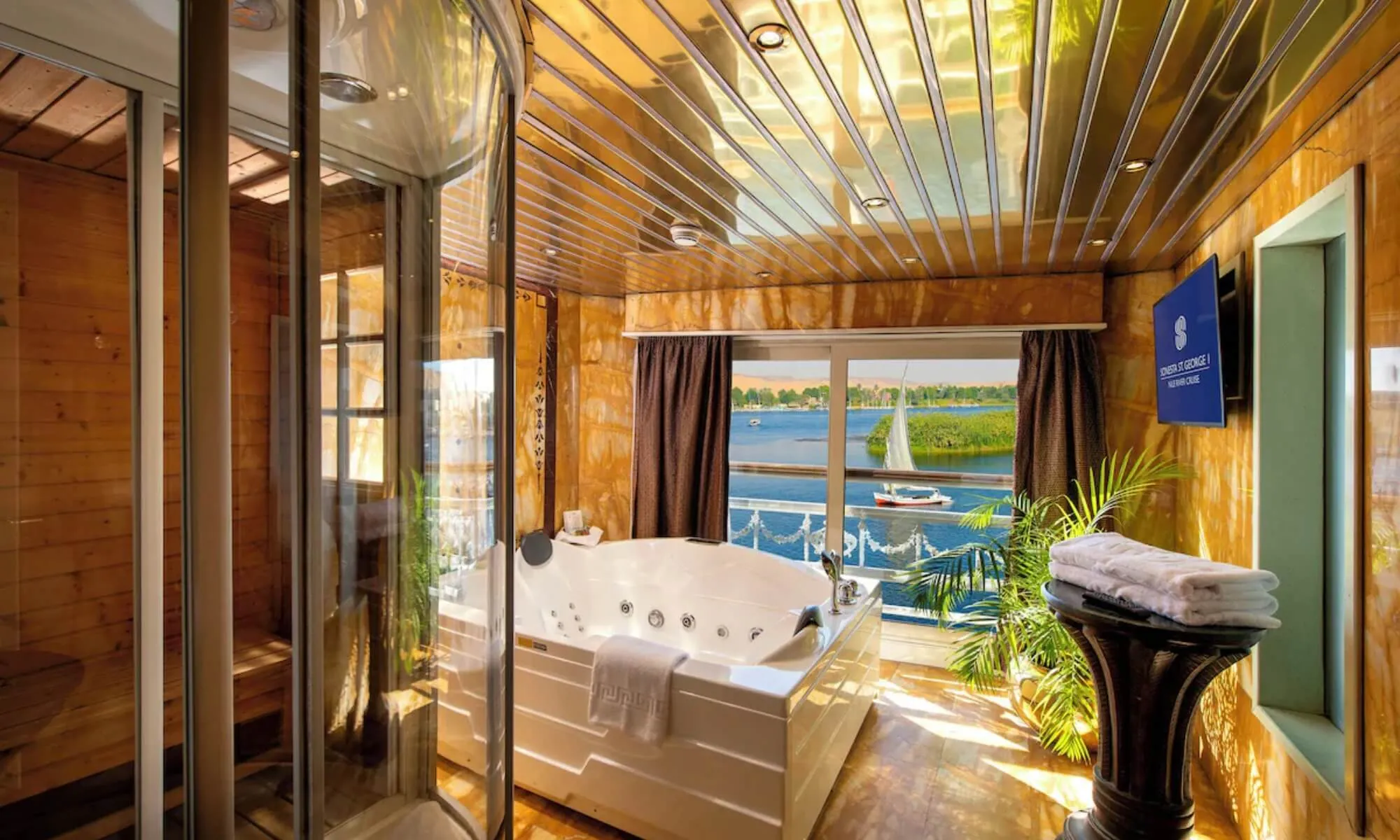 Cruise ship interior and facilities