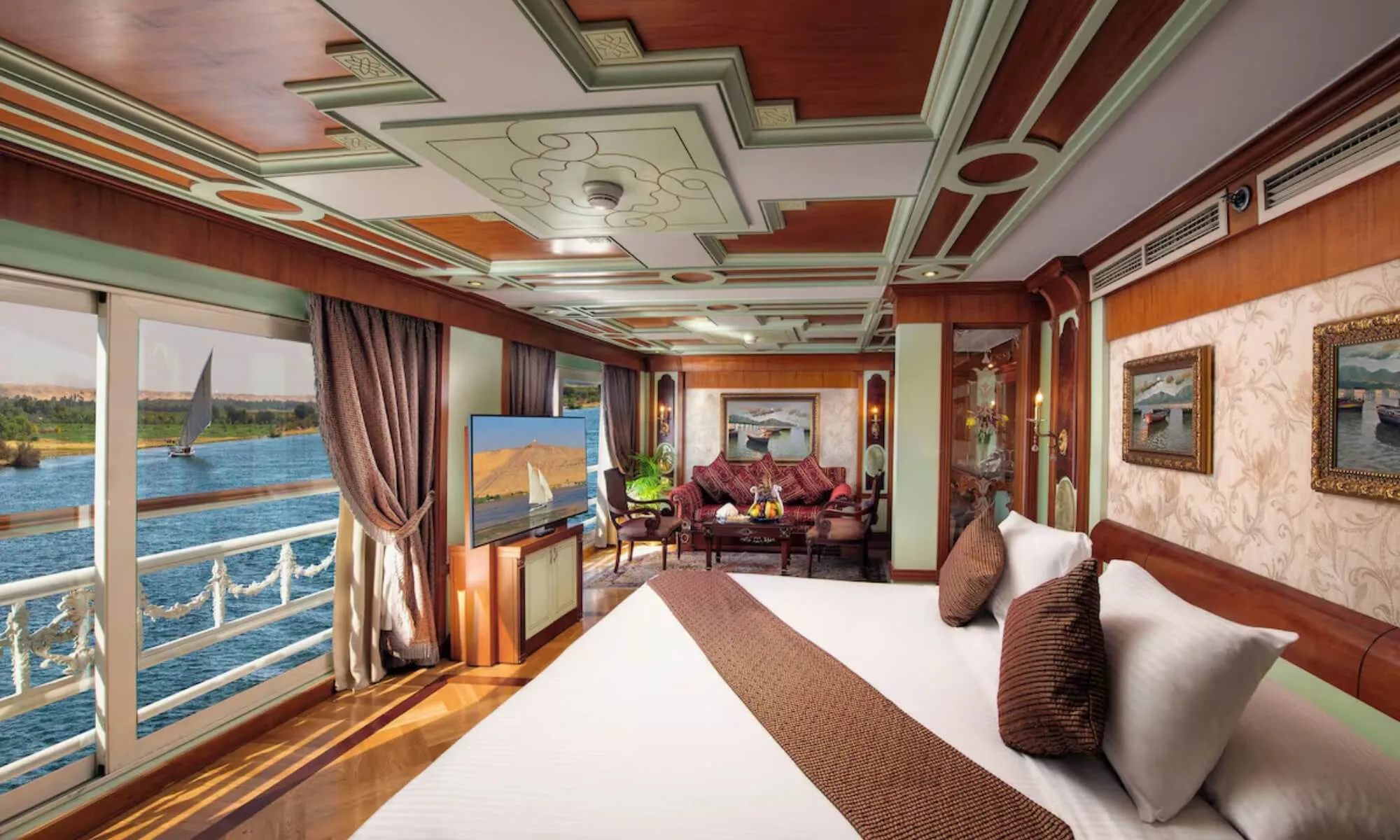 Cruise ship interior and facilities