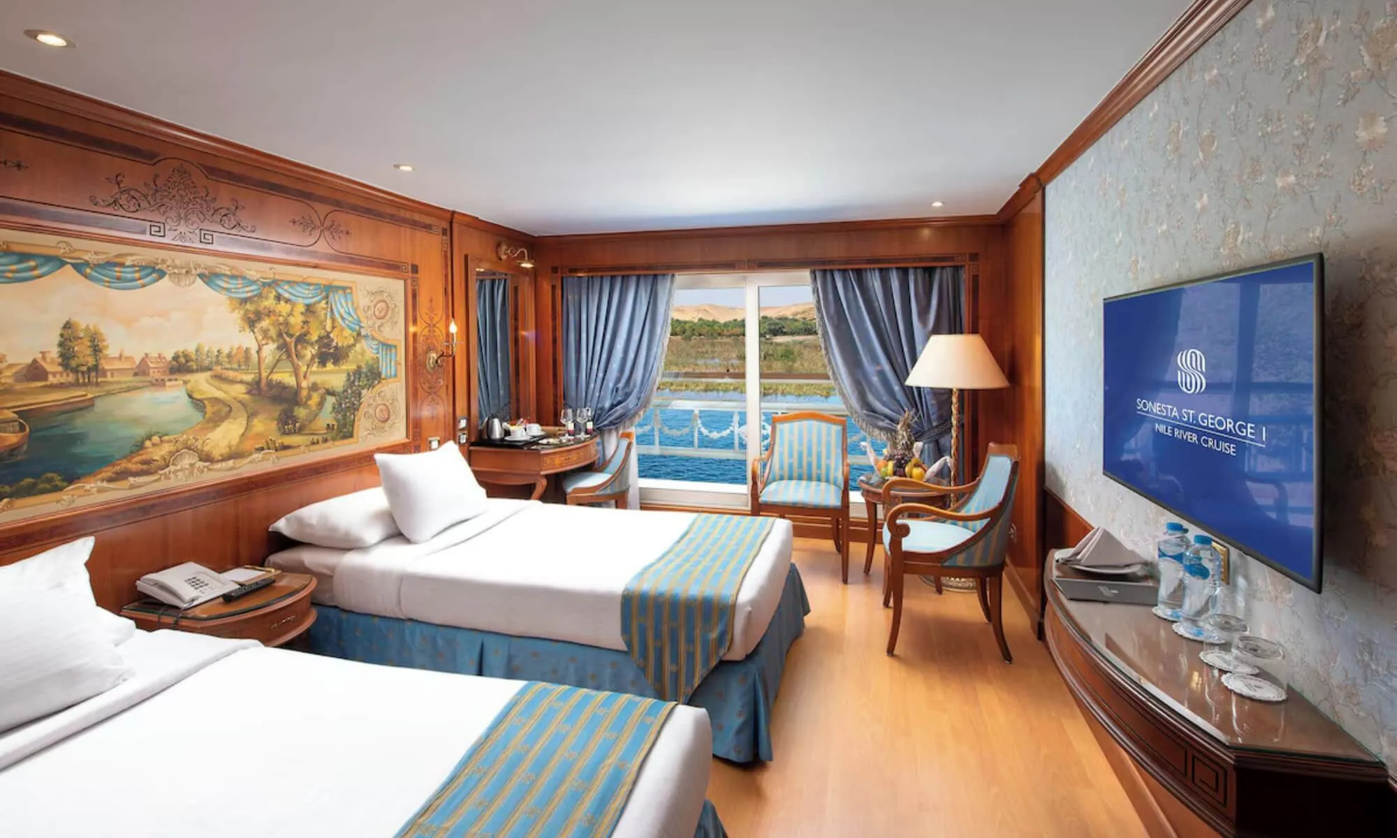 Cruise ship interior and facilities
