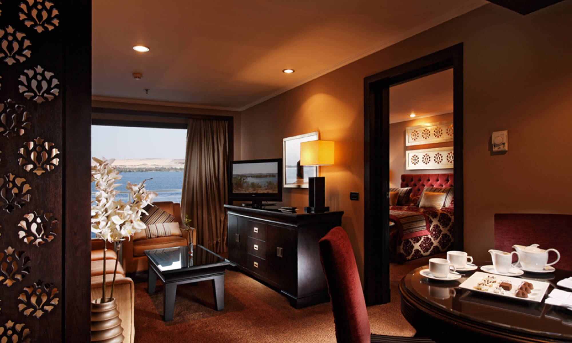 Cruise ship interior and facilities