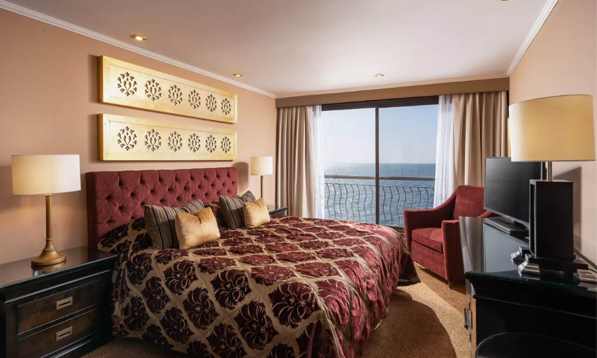 Cruise ship interior and facilities