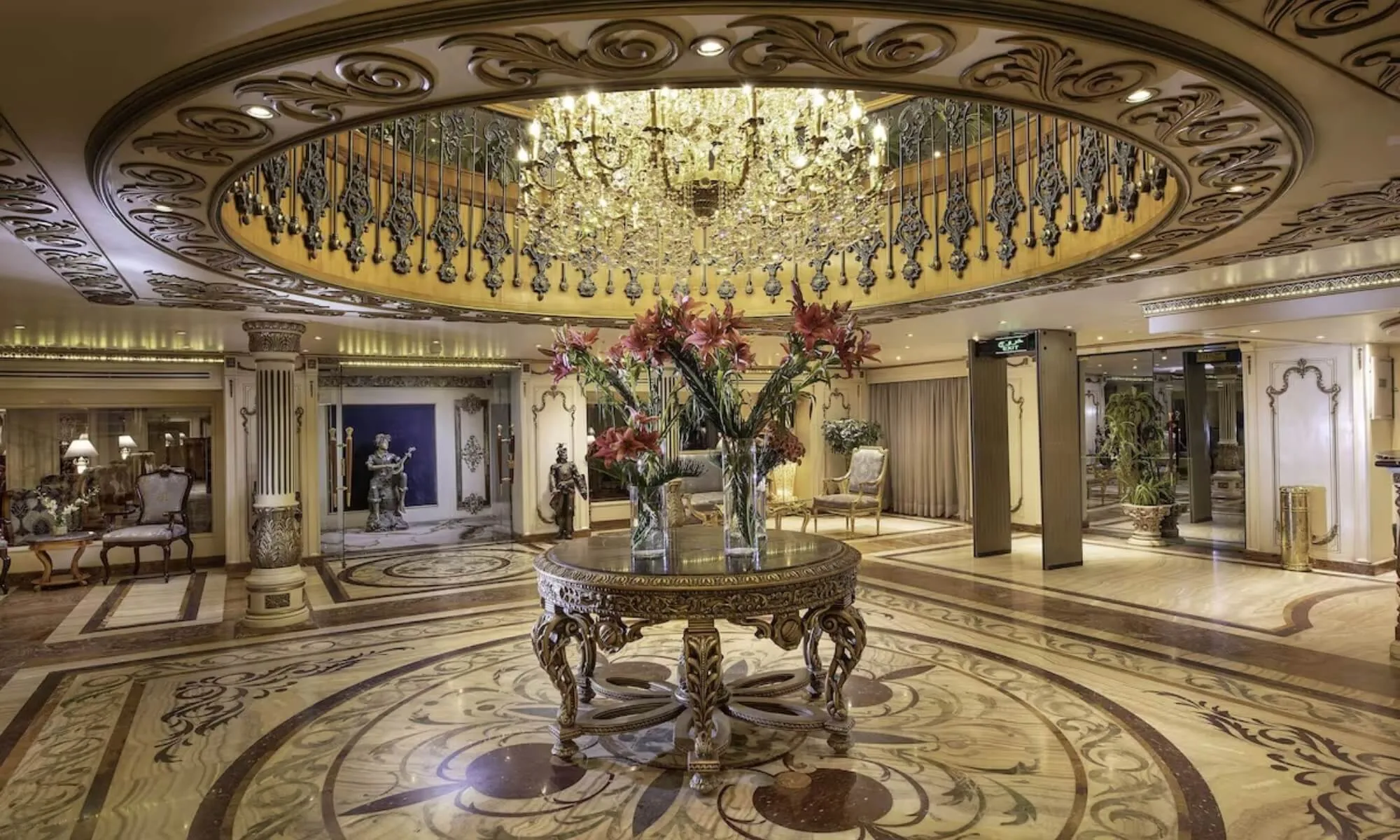 Cruise ship interior and facilities