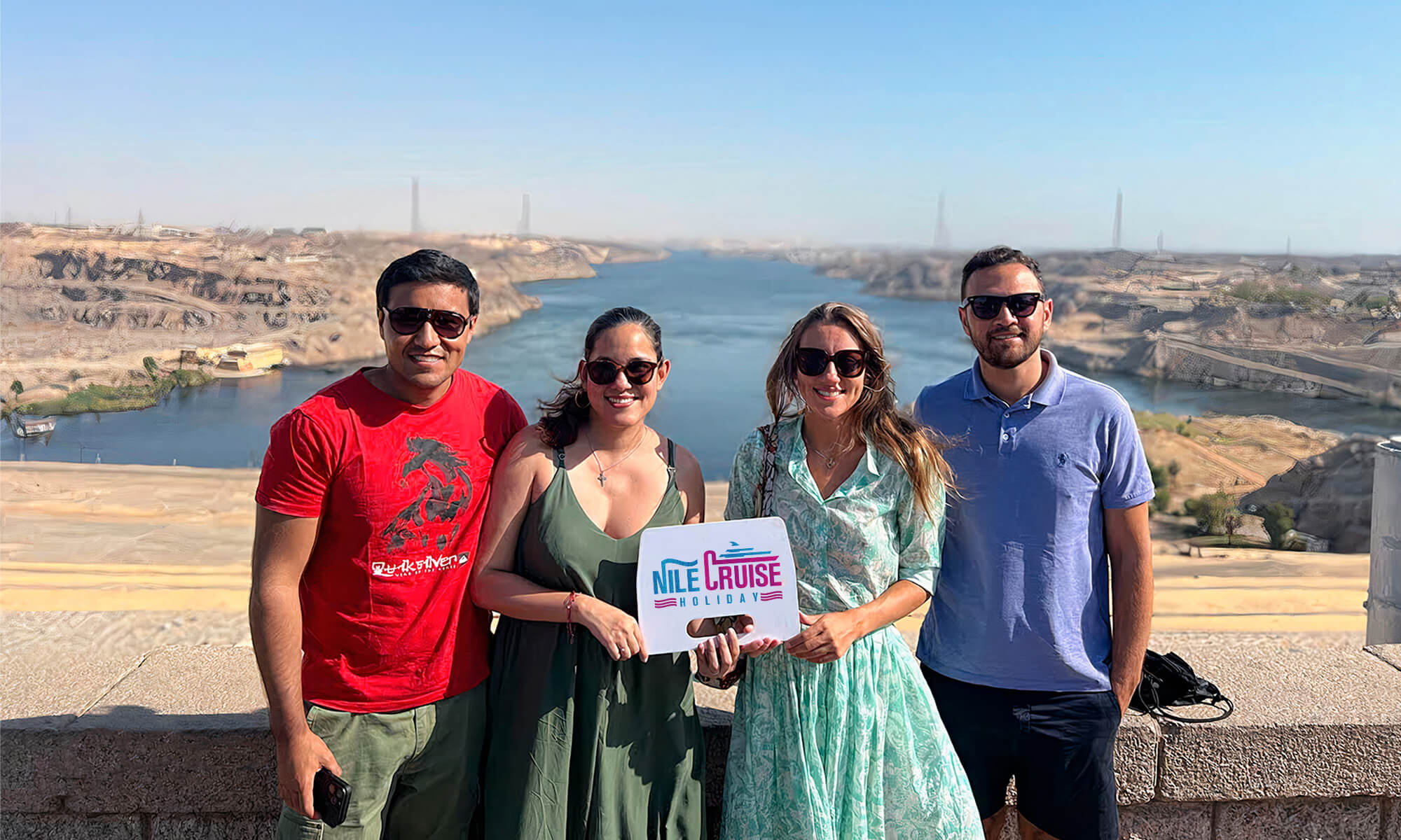 Guests at Aswan High Dam-Nile Cruise Holiday.jpg