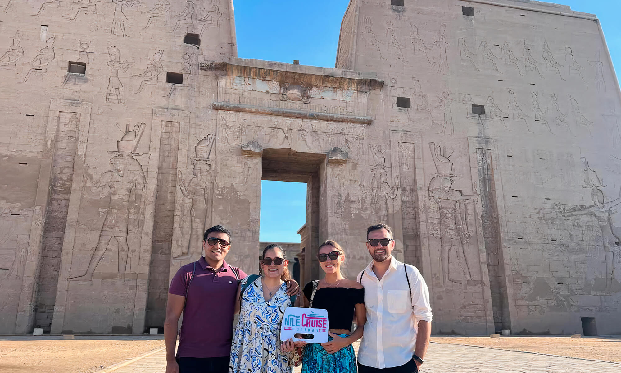 Guests at Edfu Temple-Nile Cruise Holiday(1).jpg