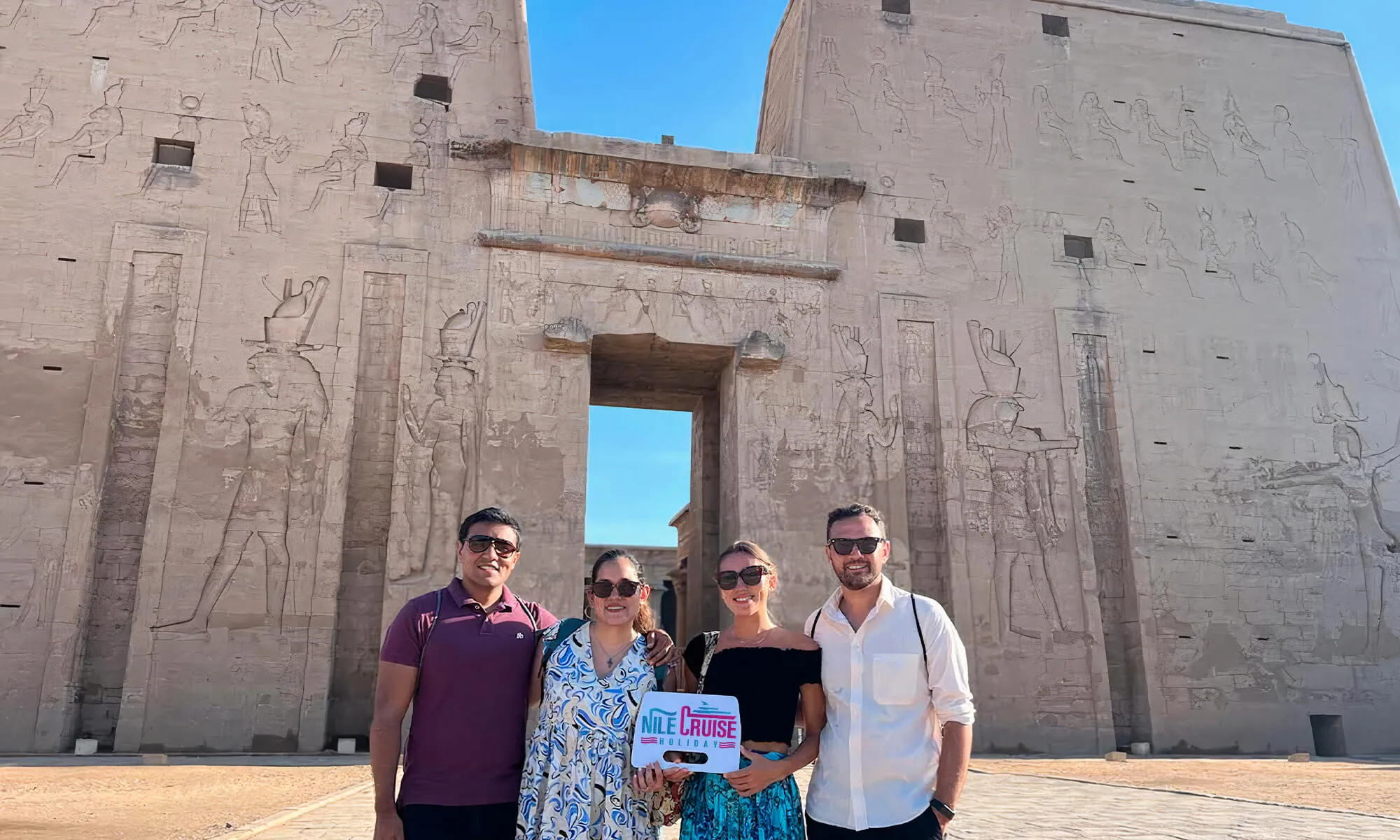 Guests at Edfu Temple-Nile Cruise Holiday(1).webp