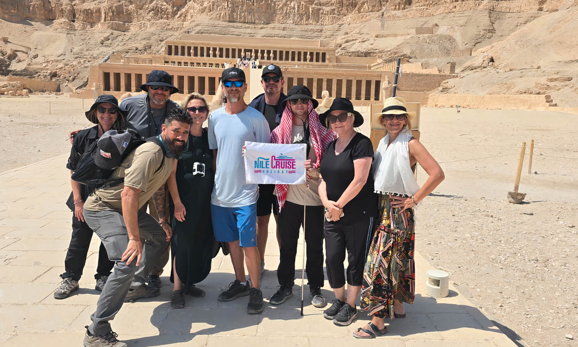 Guests at Hatshepsut Temple 3-Nile Cruise Holiday.jpg