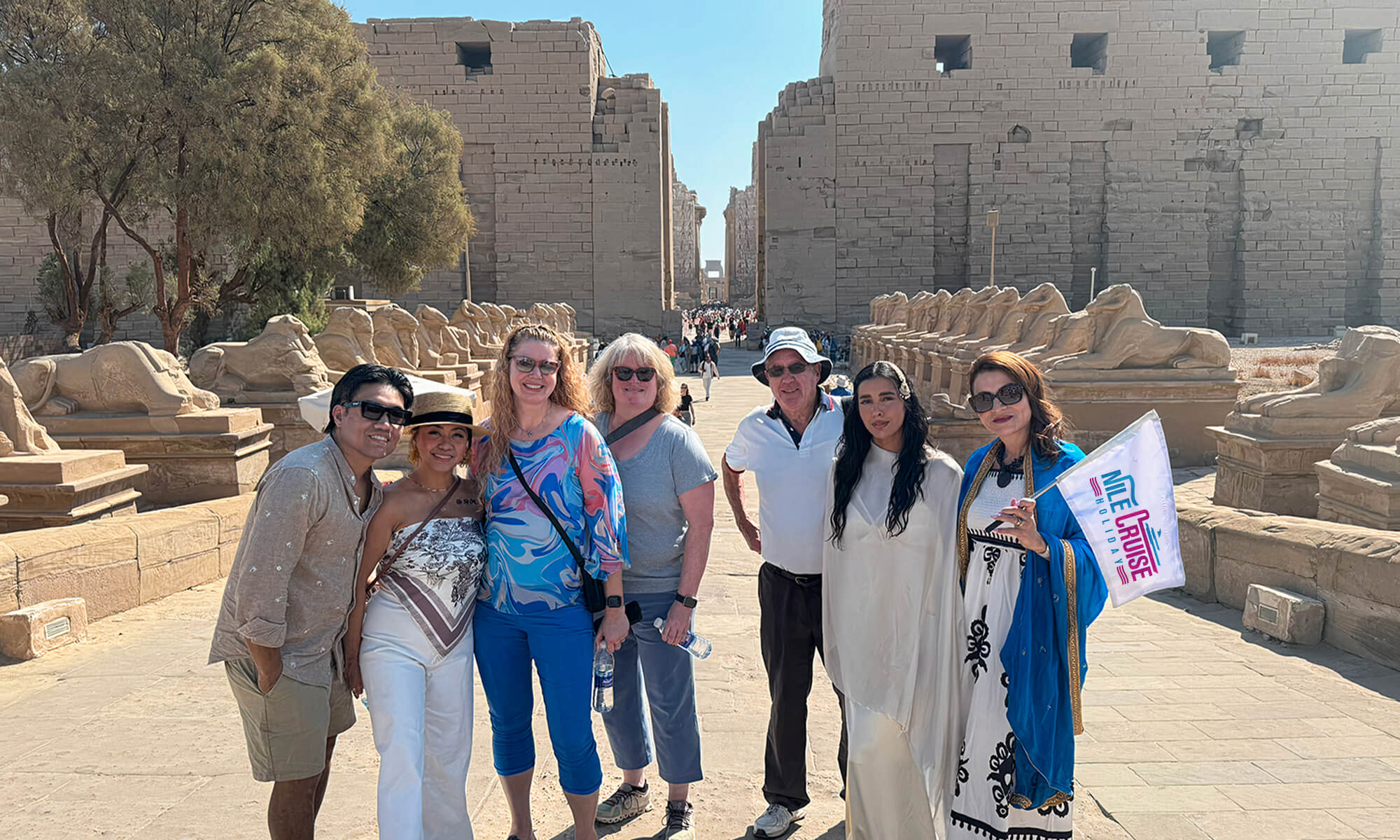 Guests at Karnak Temple-Nile Cruise Holiday(1).jpg