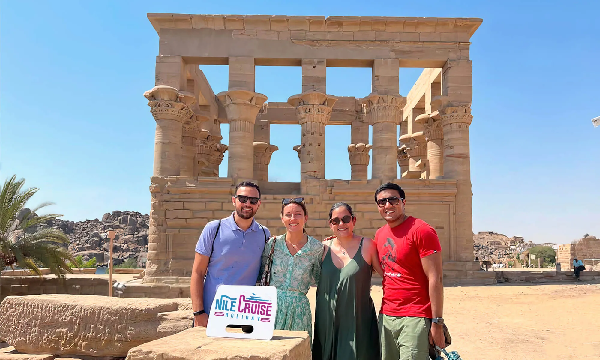 Guests at Philae Temple-Nile Cruise Holiday.webp