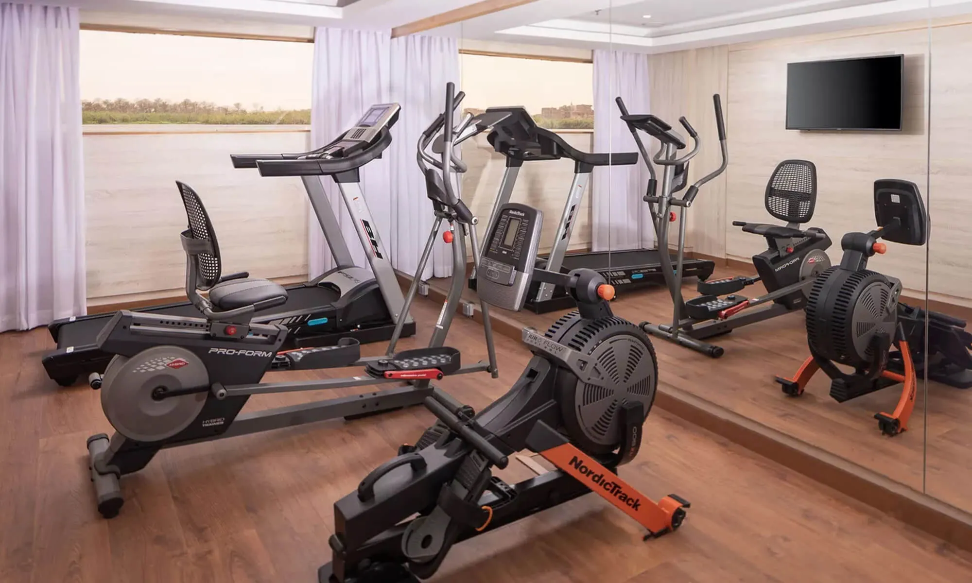 Cruise ship interior and facilities