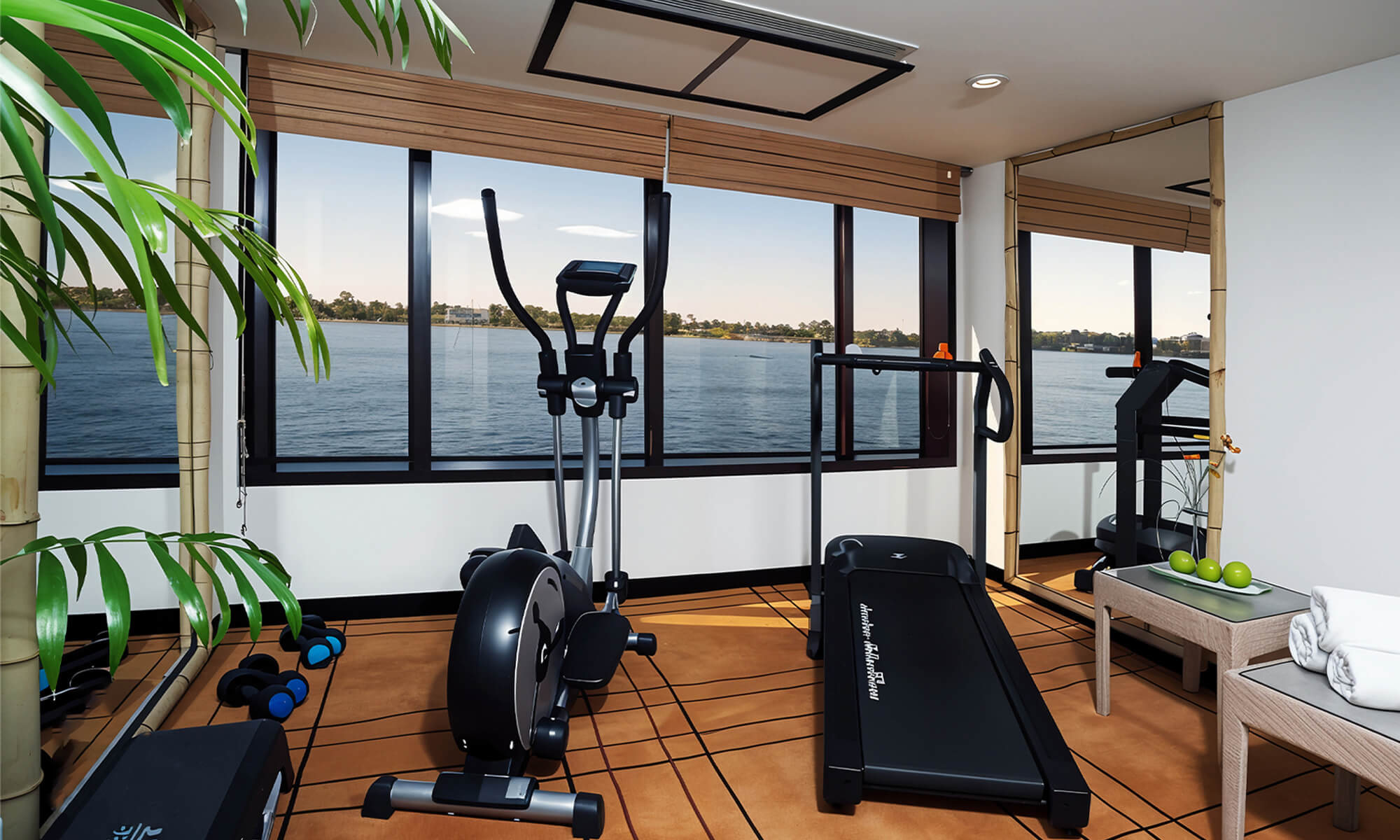 Cruise ship interior and facilities