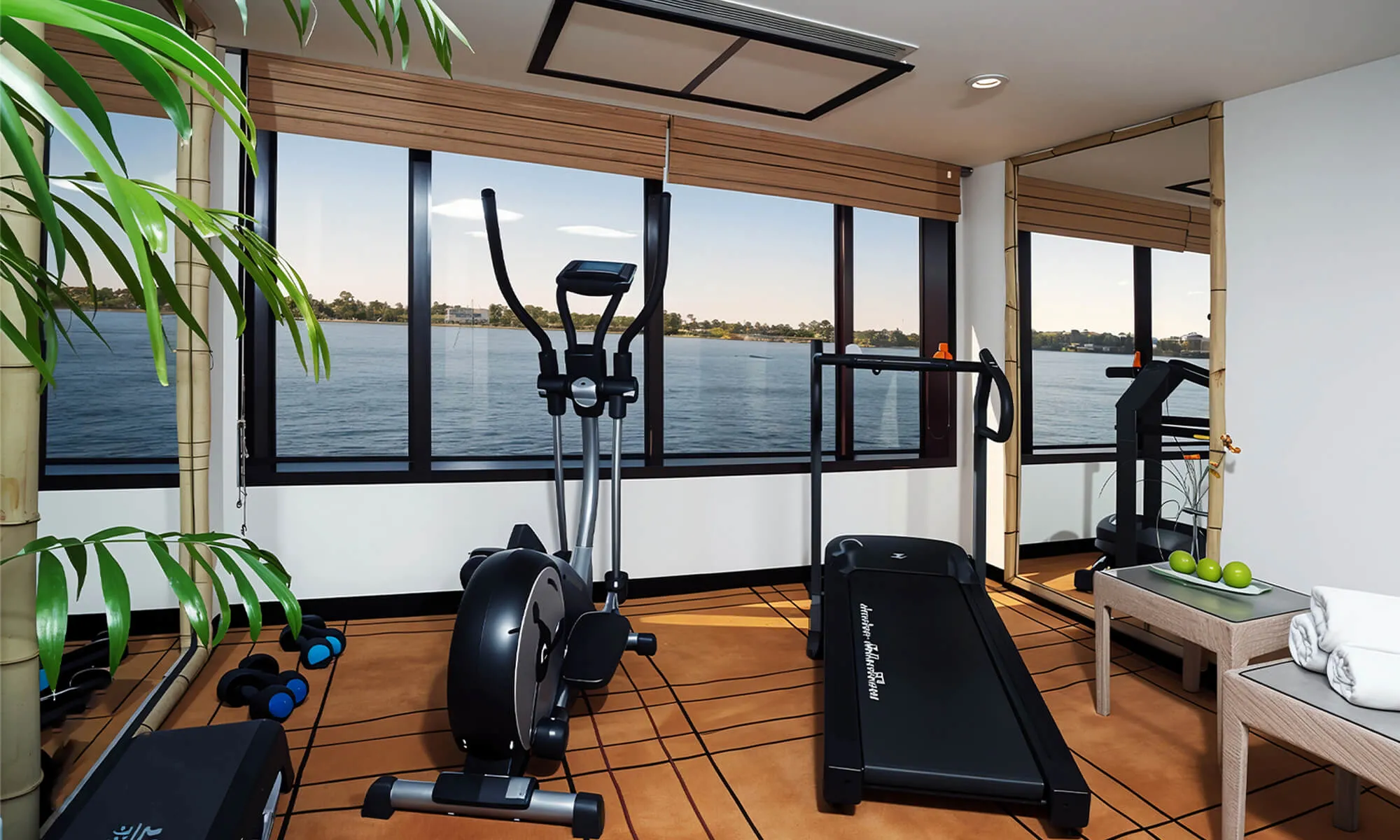 Cruise ship interior and facilities