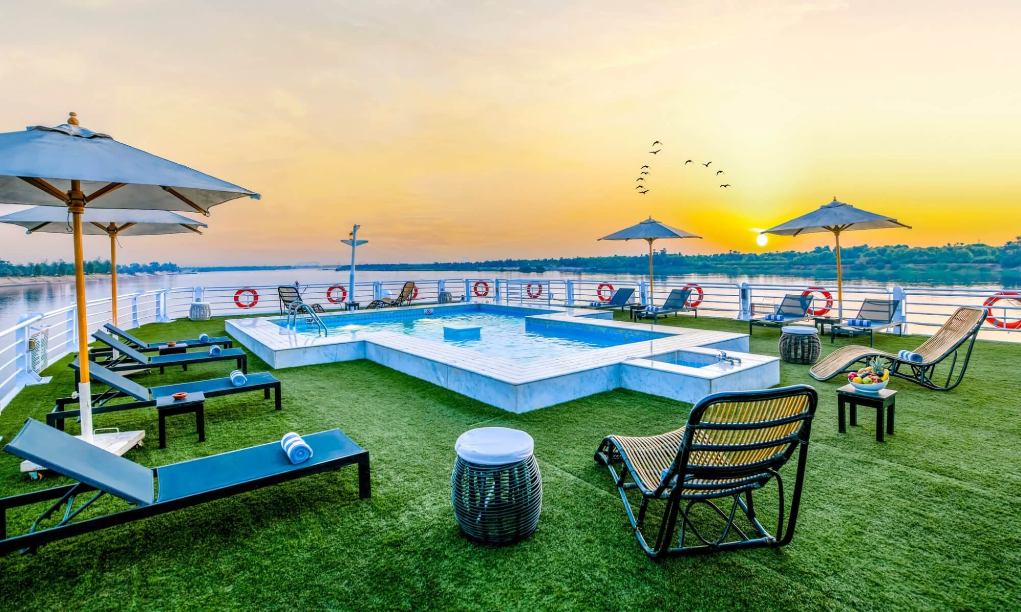 Cruise ship interior and facilities