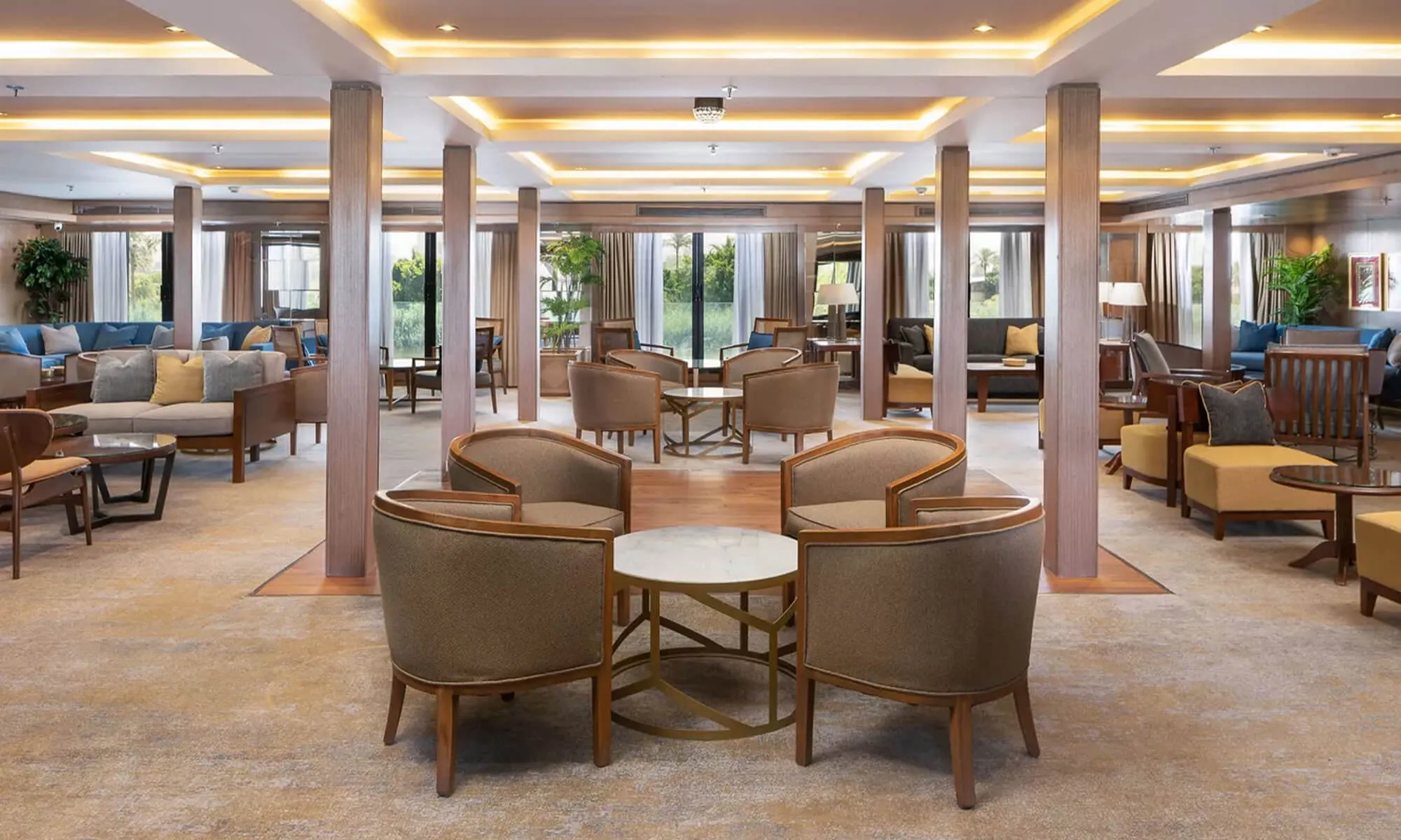 Cruise ship interior and facilities