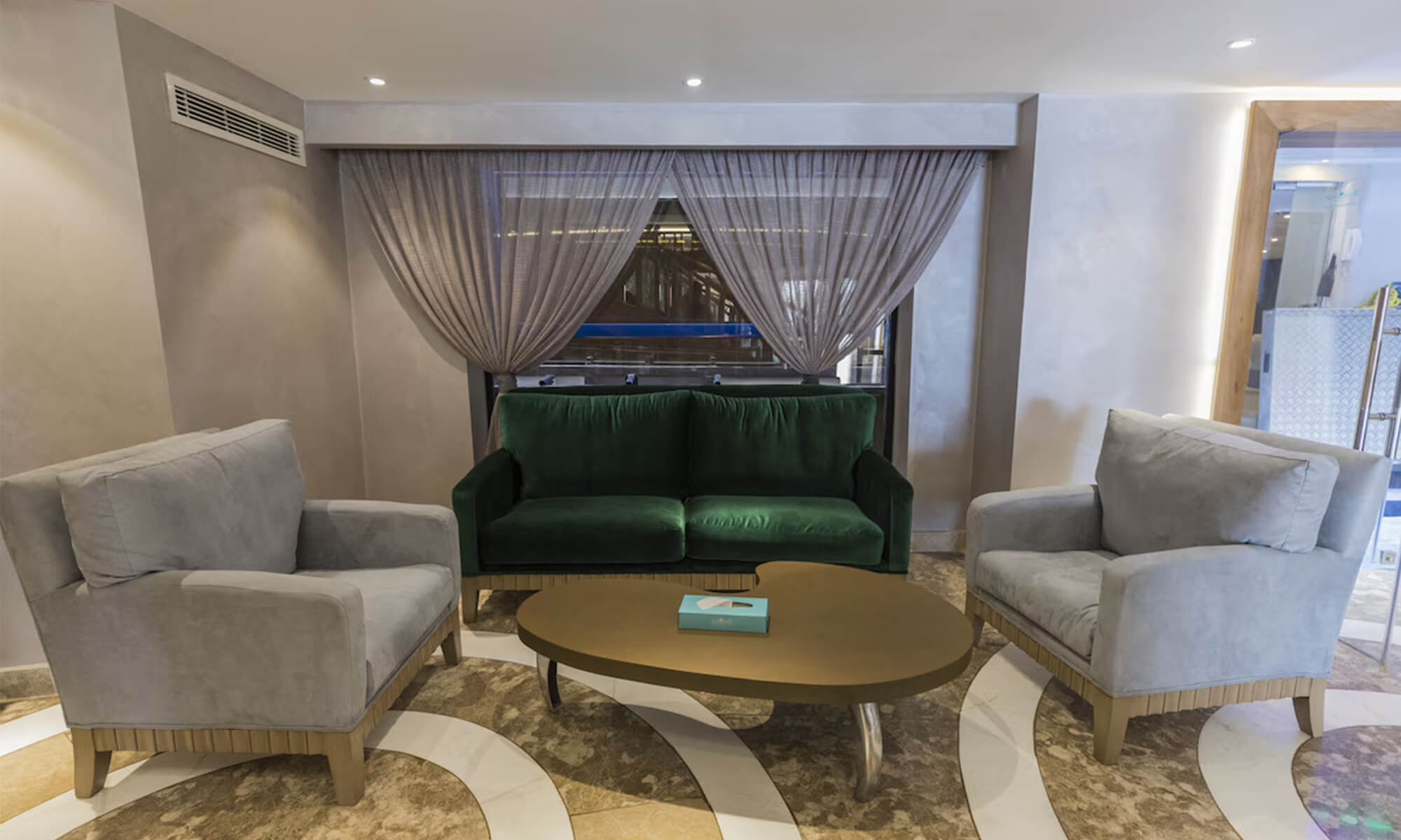 Cruise ship interior and facilities