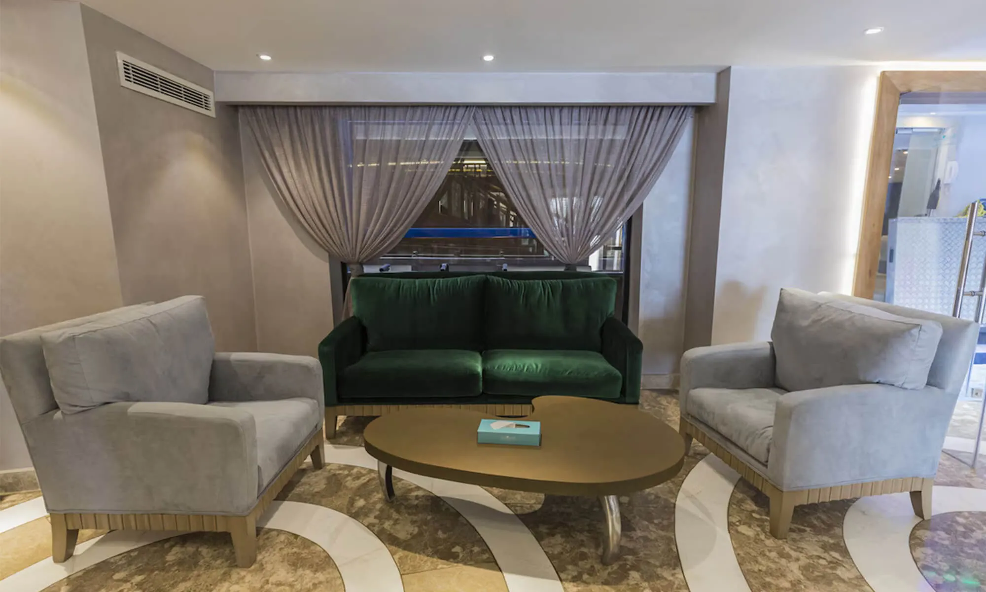 Cruise ship interior and facilities