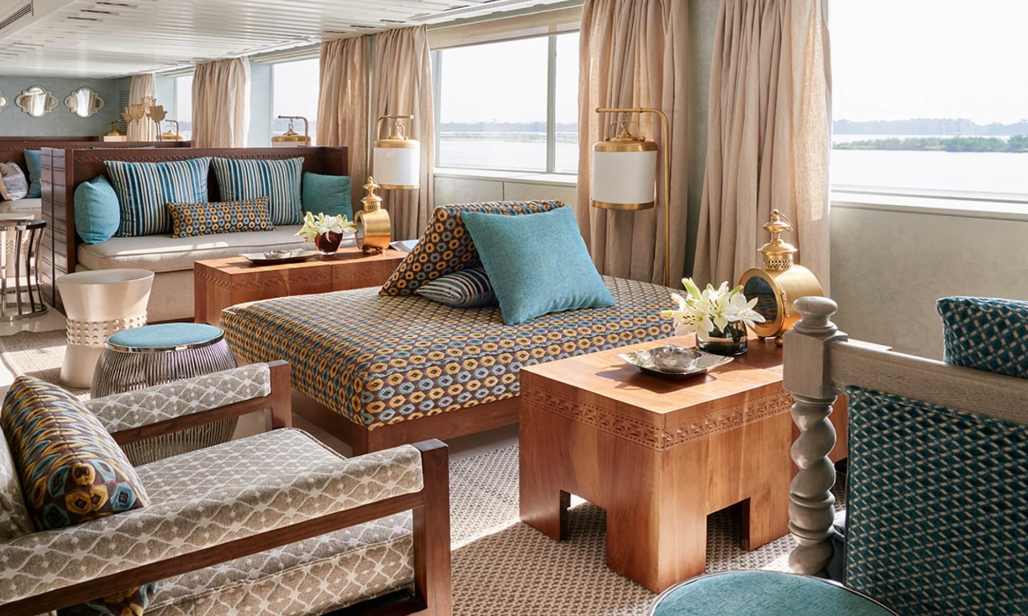 Cruise ship interior and facilities