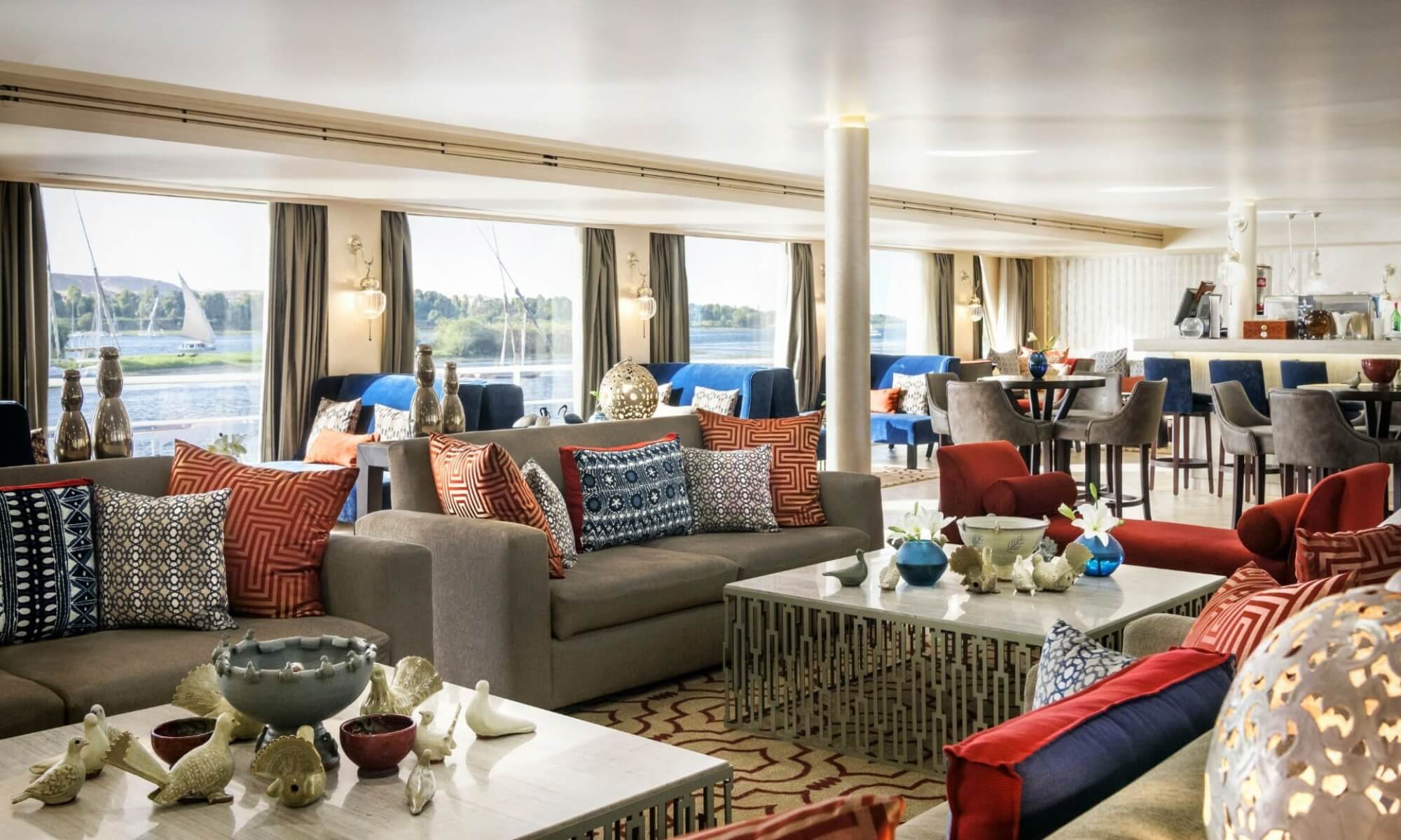Cruise ship interior and facilities