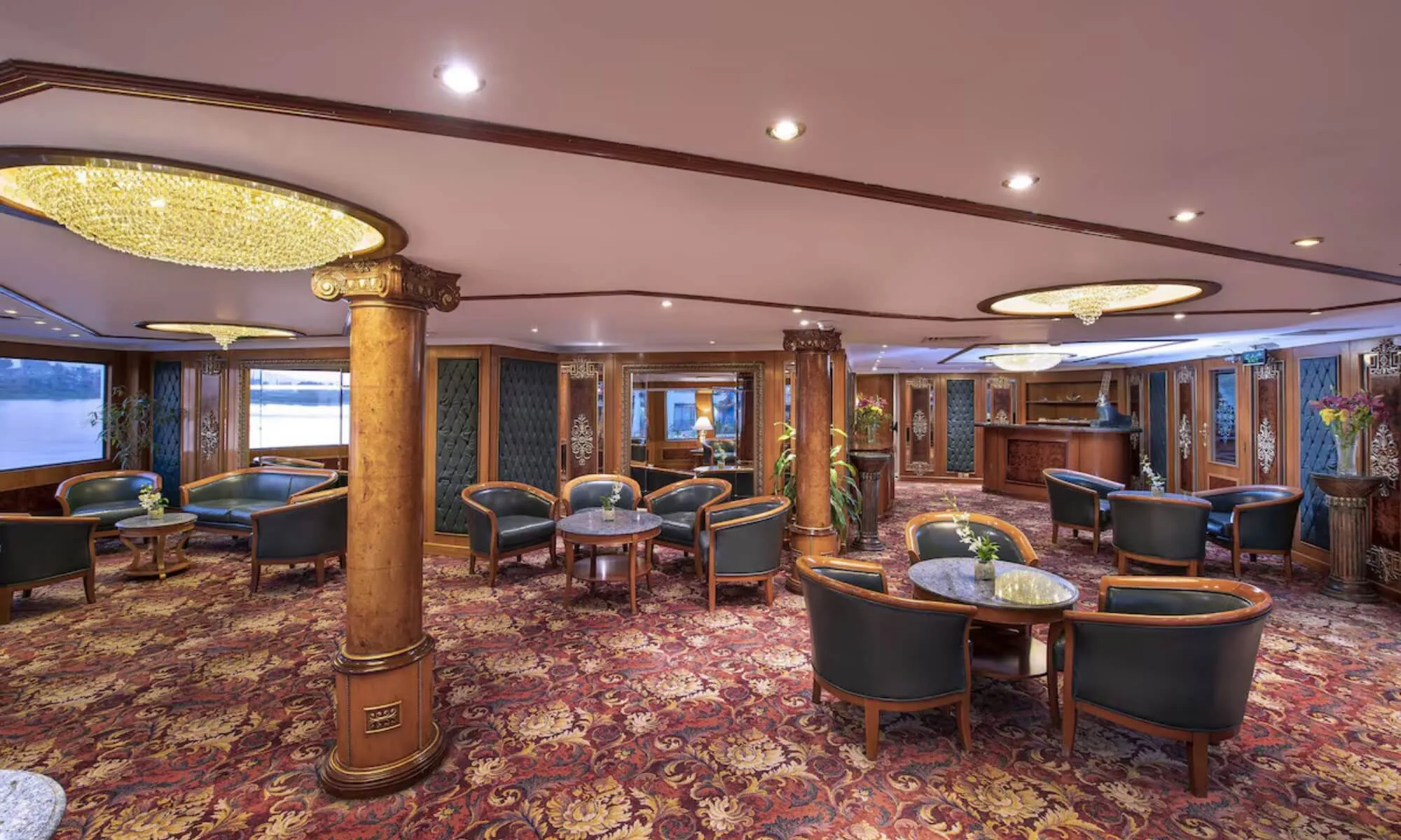 Cruise ship interior and facilities