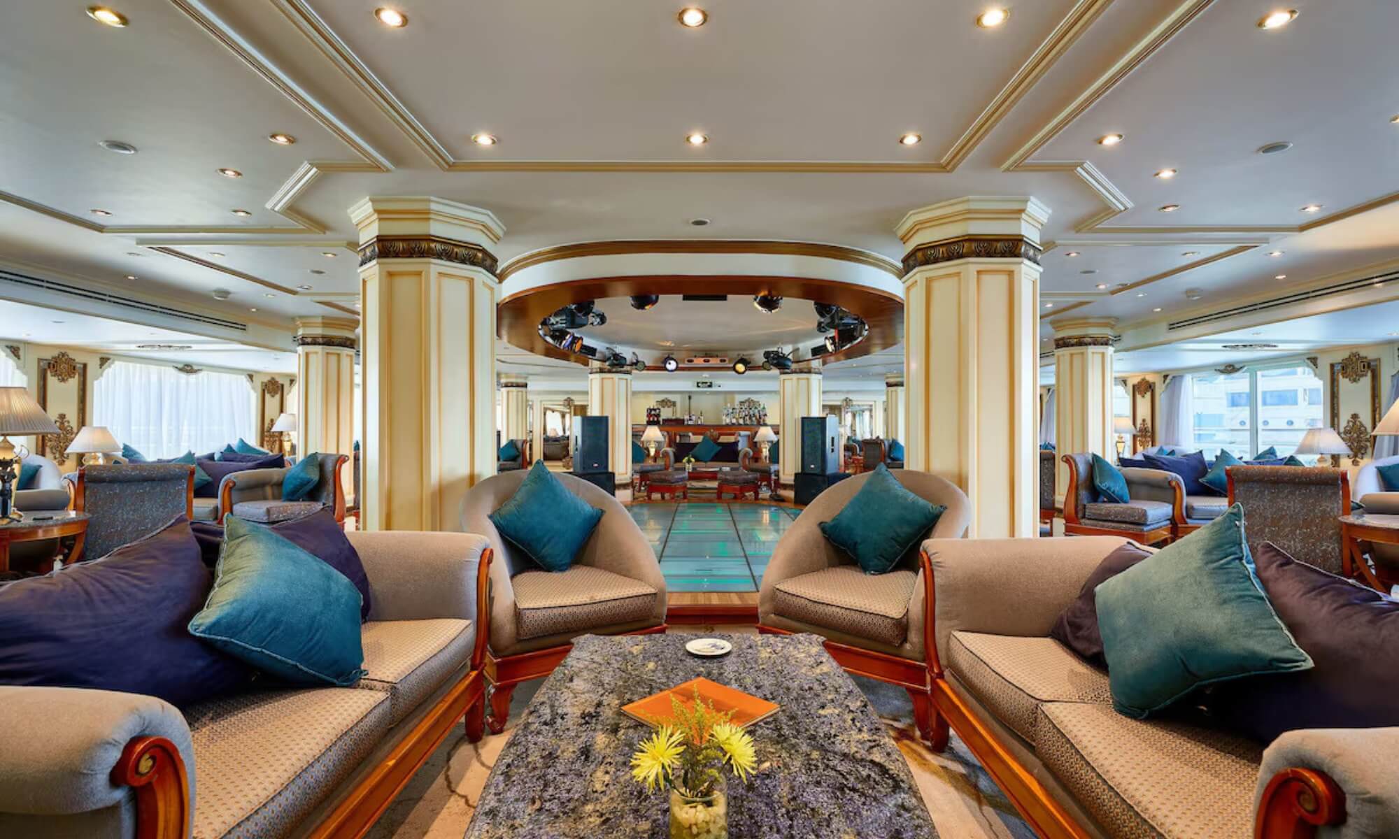 Cruise ship interior and facilities