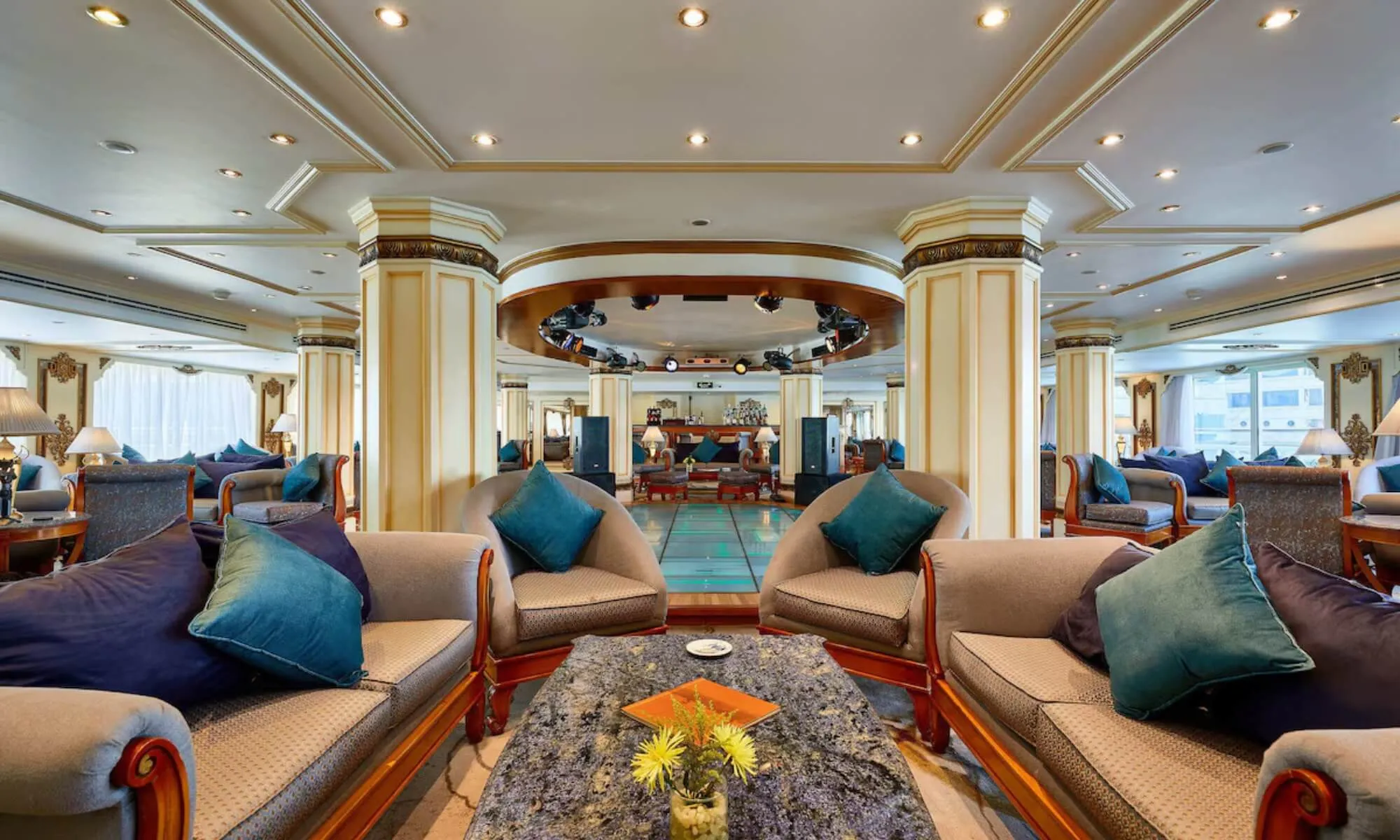 Cruise ship interior and facilities