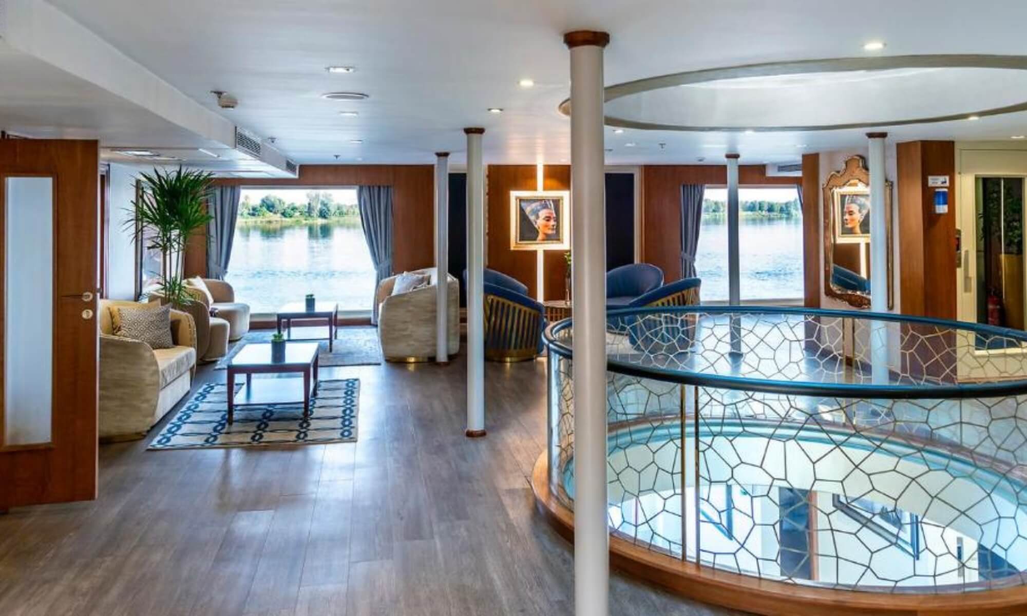 Cruise ship interior and facilities