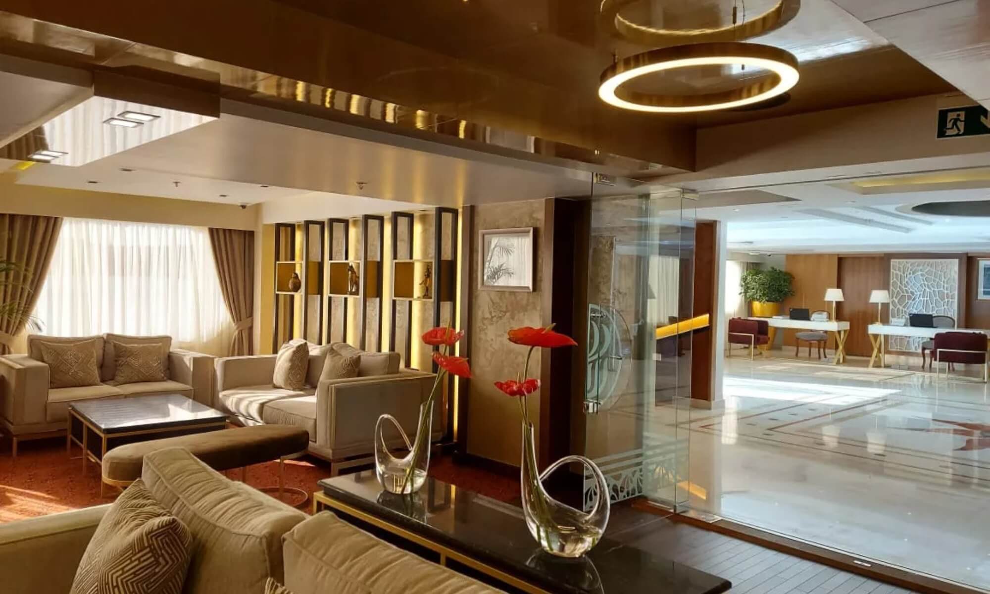 Cruise ship interior and facilities