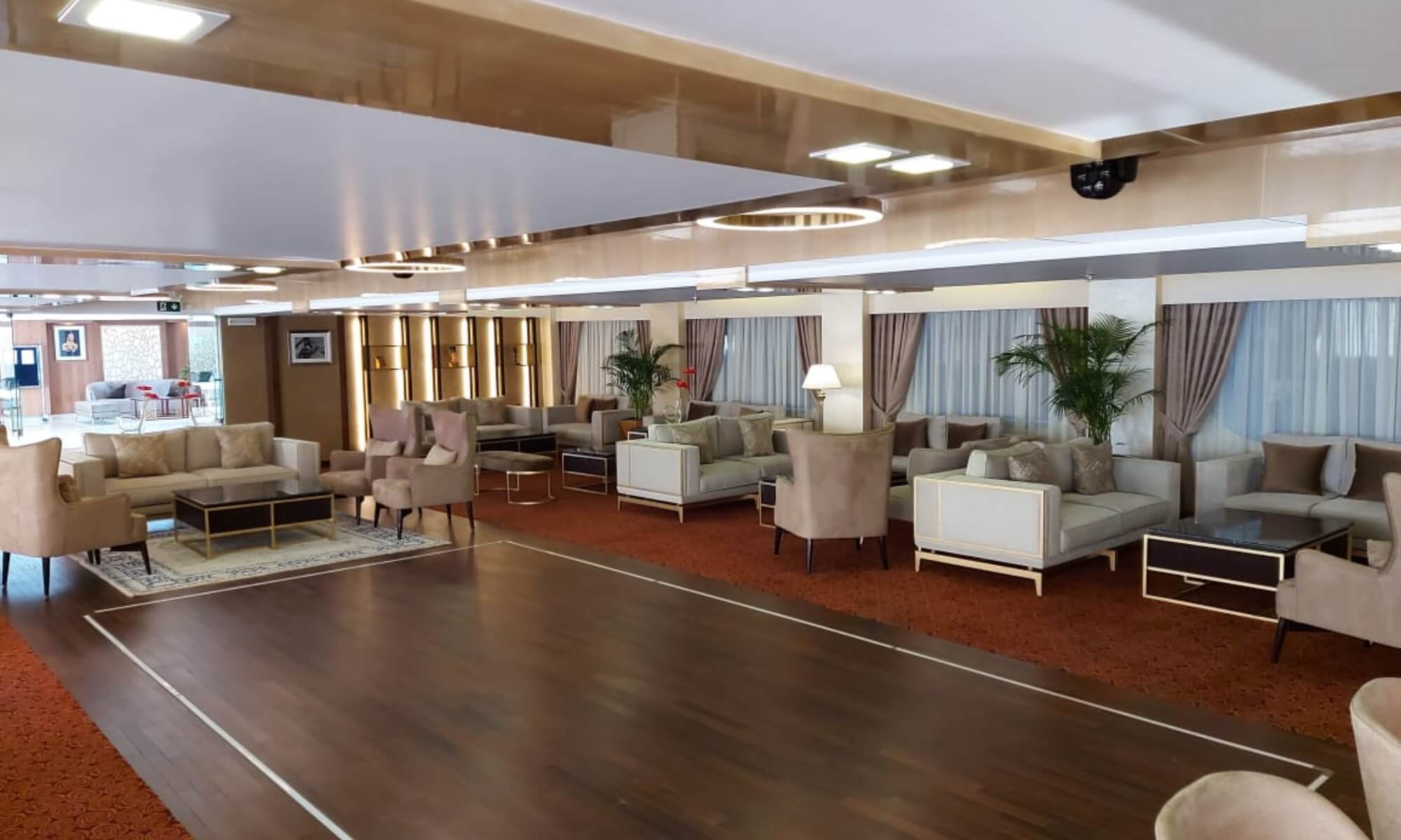 Cruise ship interior and facilities