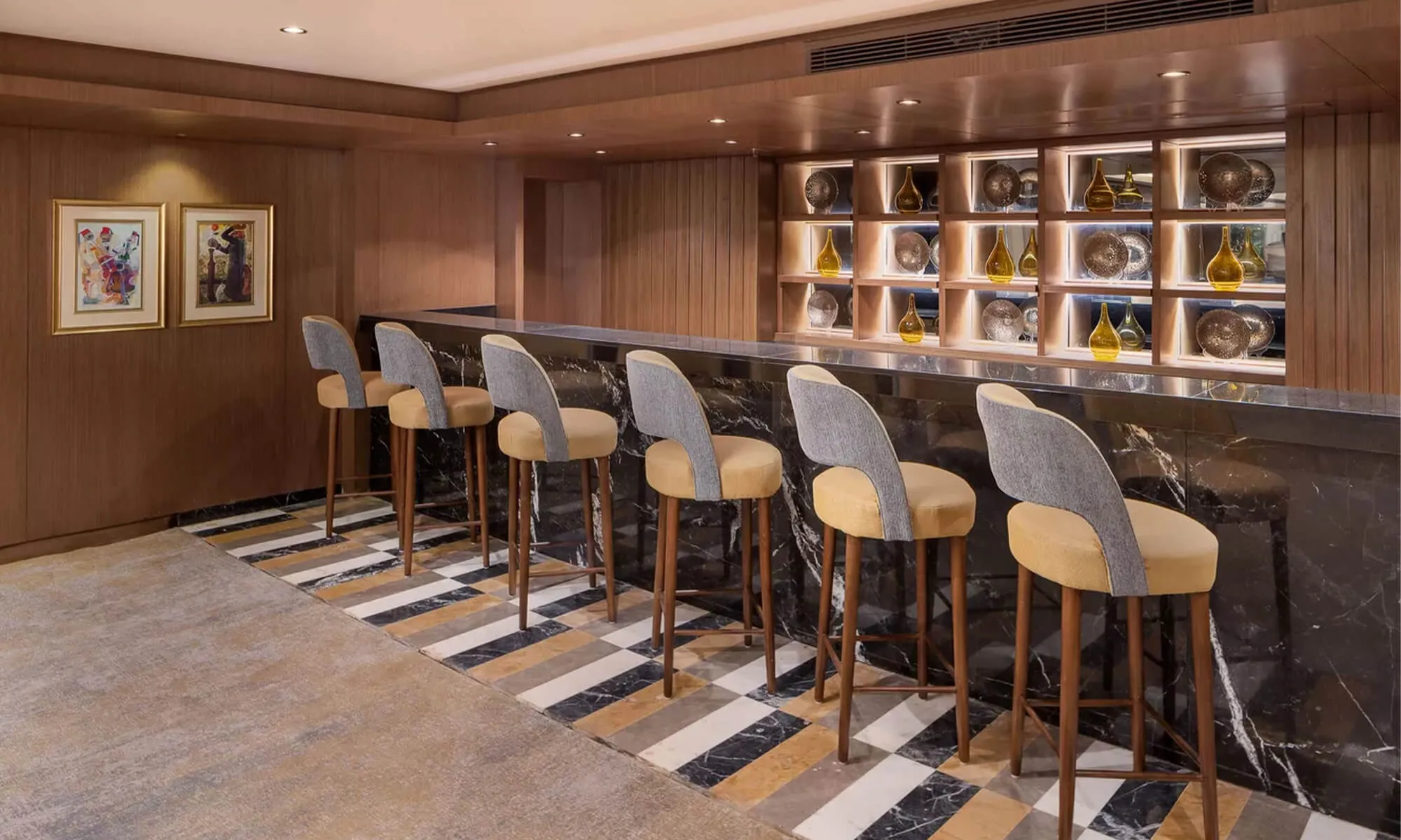 Cruise ship interior and facilities