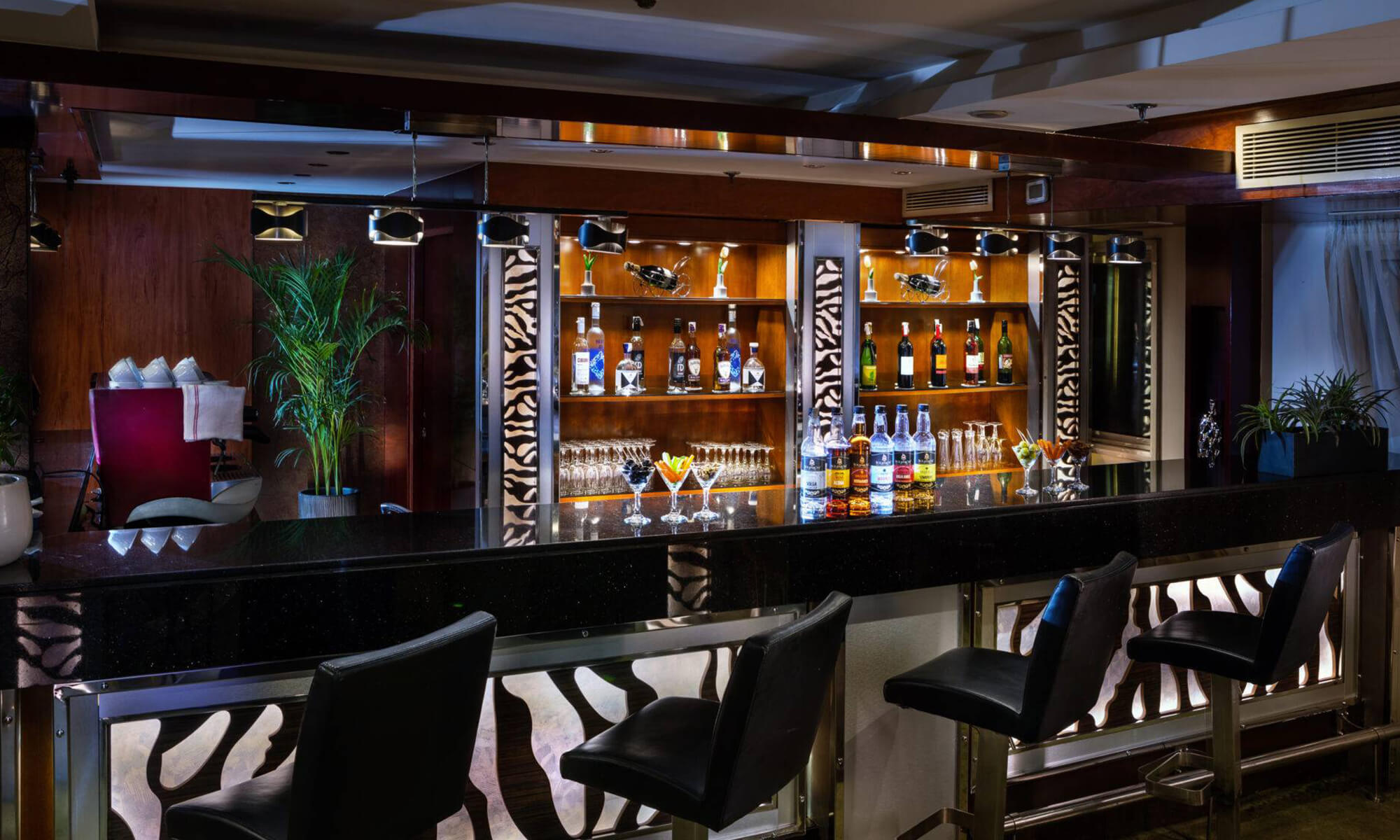 Cruise ship interior and facilities