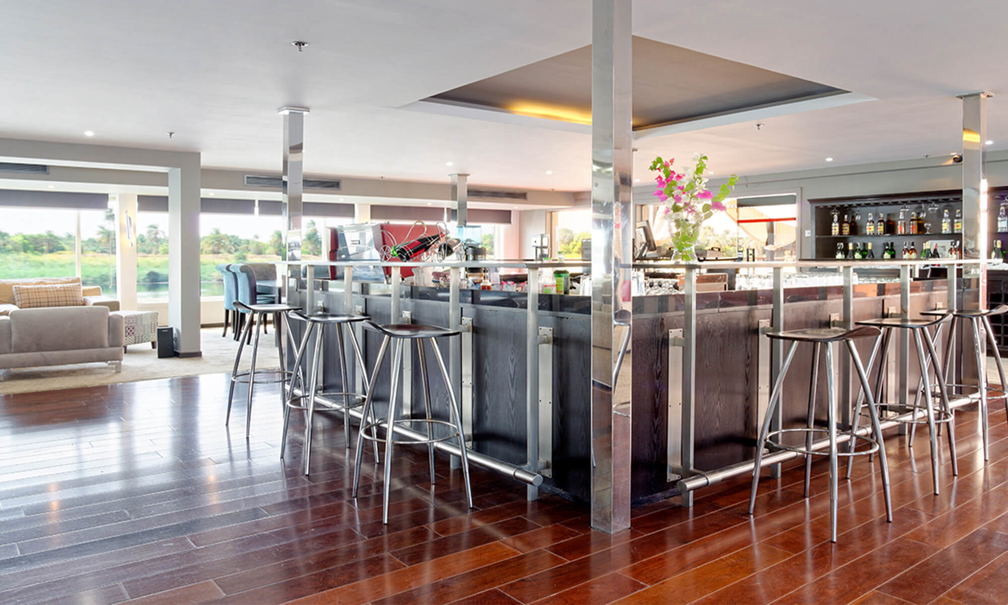 Cruise ship interior and facilities