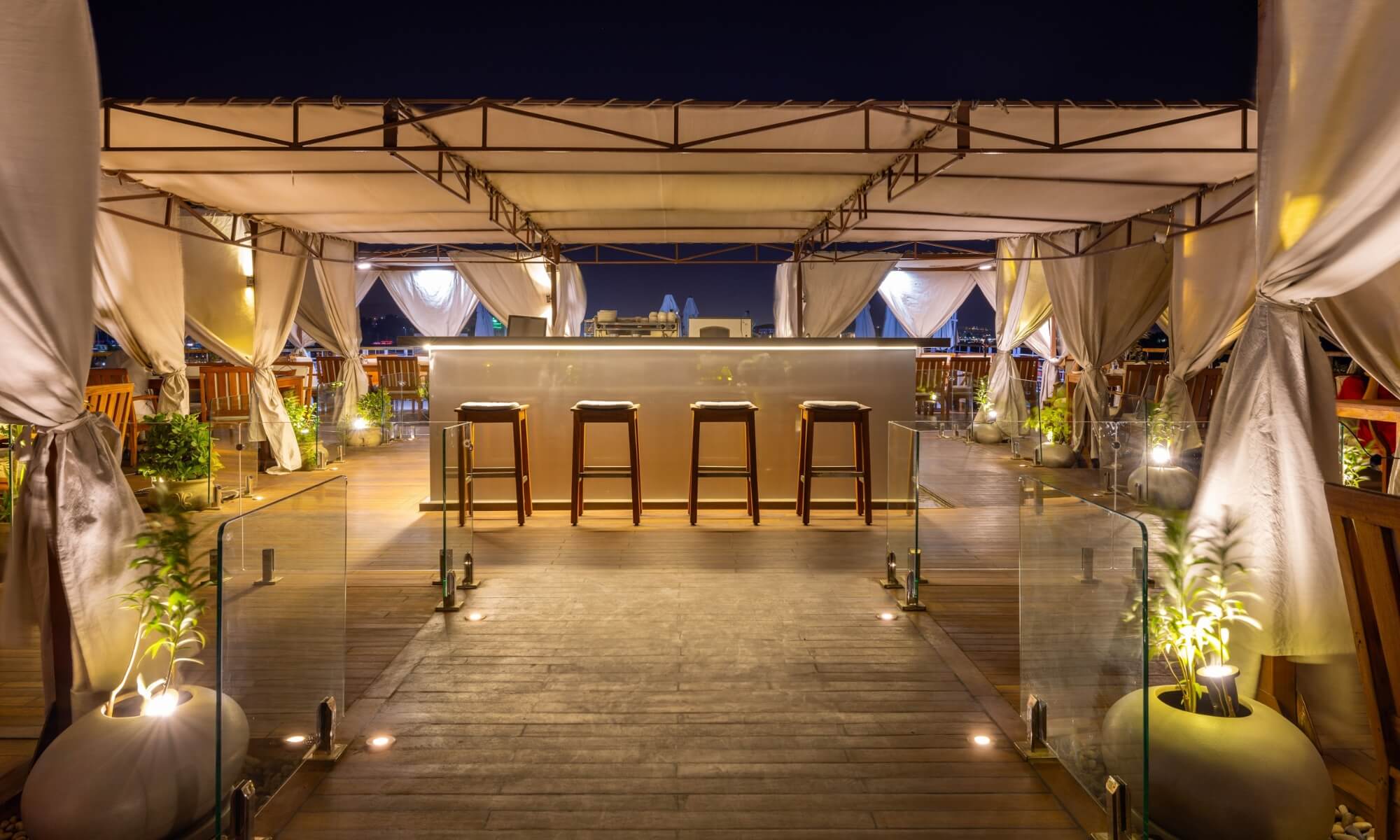 Cruise ship interior and facilities