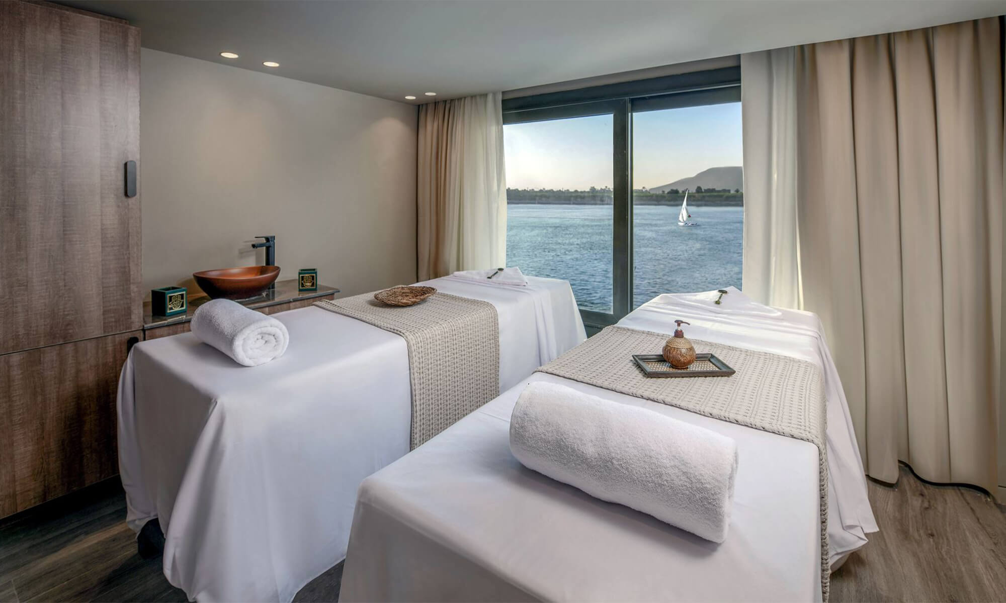 Cruise ship interior and facilities