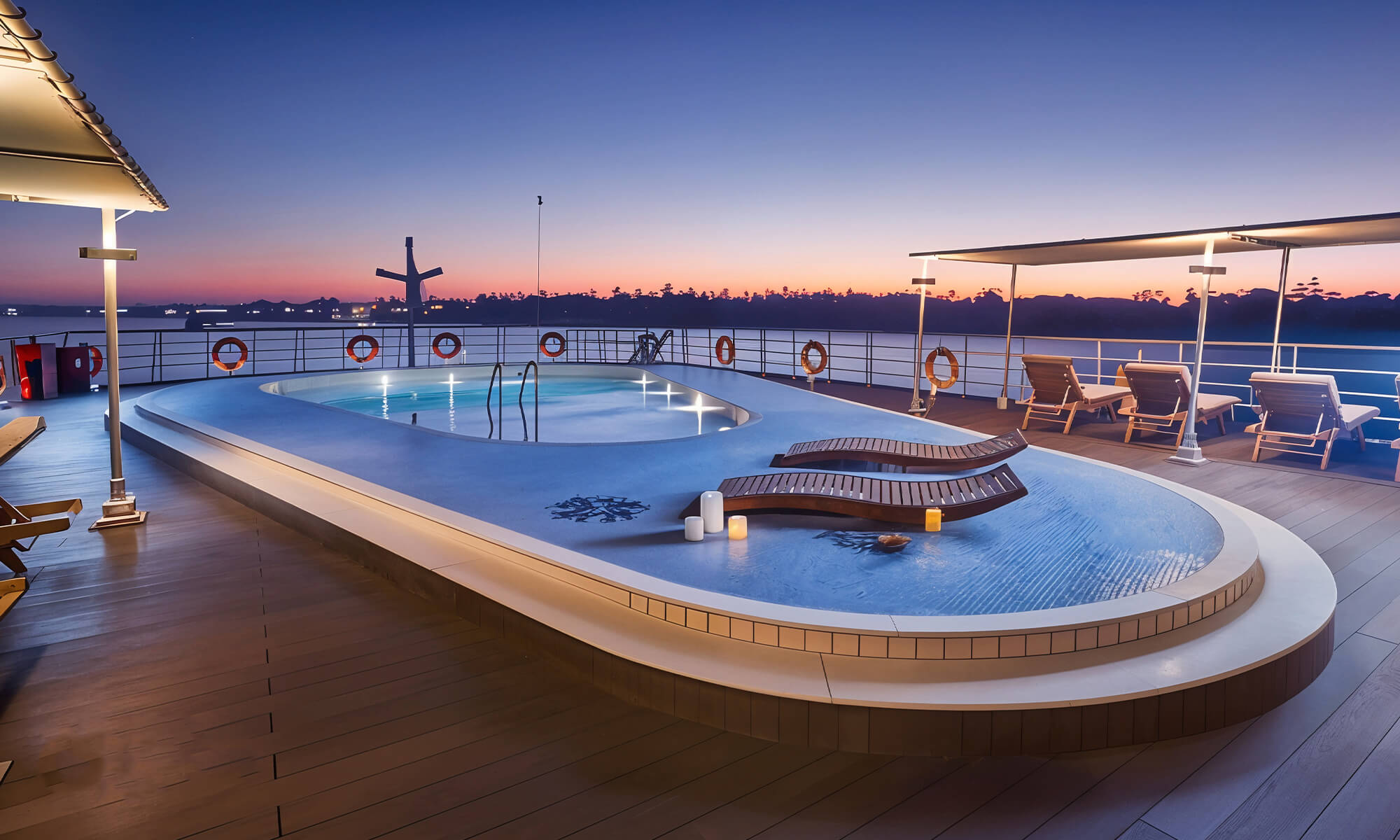 Cruise ship interior and facilities