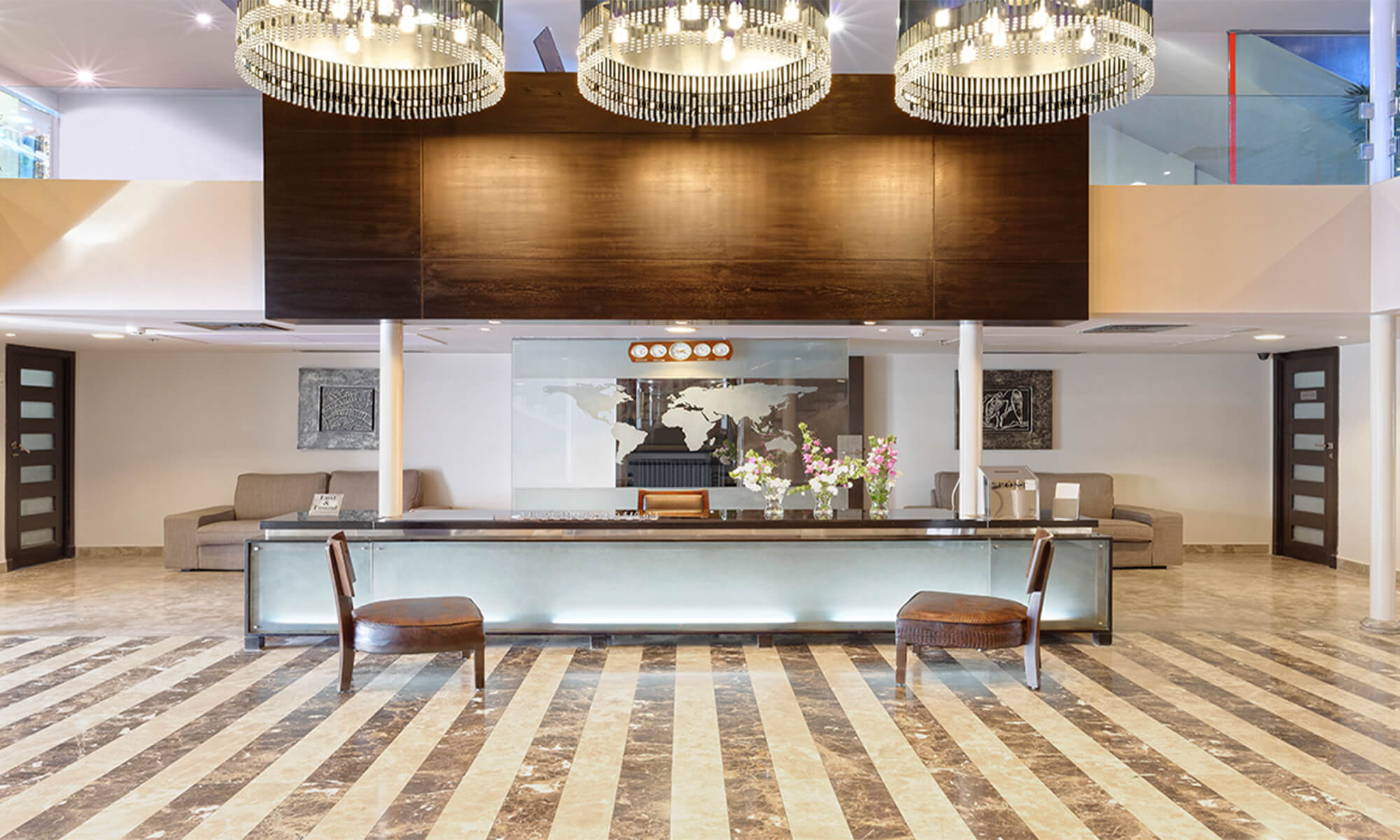 Cruise ship interior and facilities