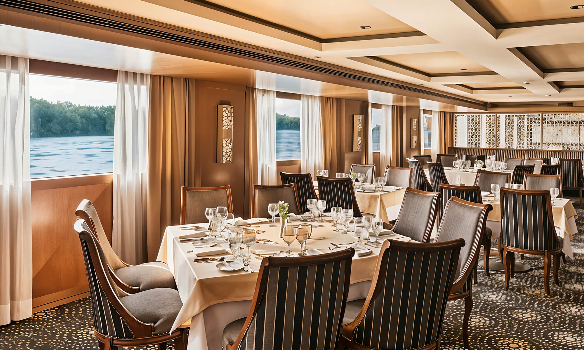 Cruise ship interior and facilities