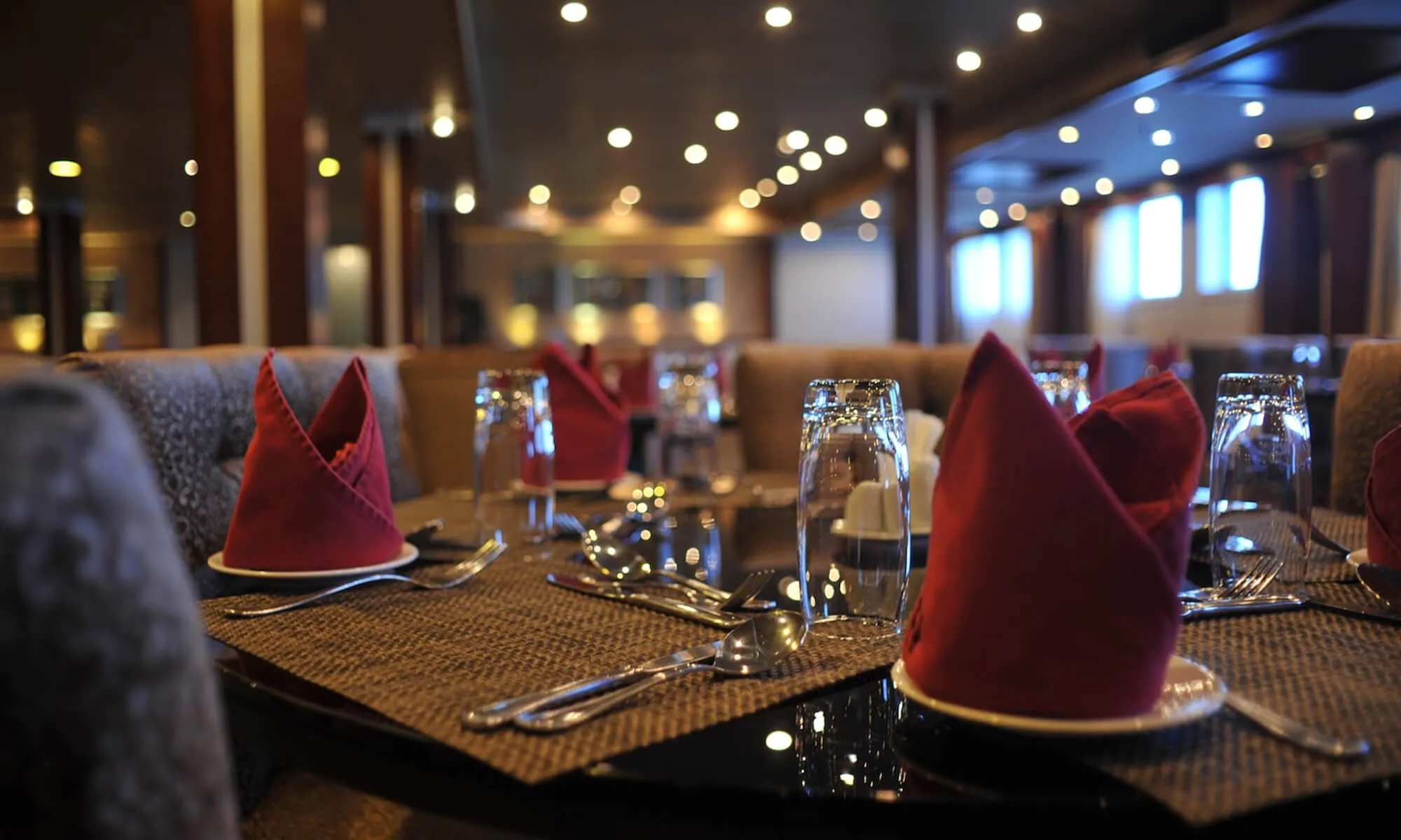 Cruise ship interior and facilities