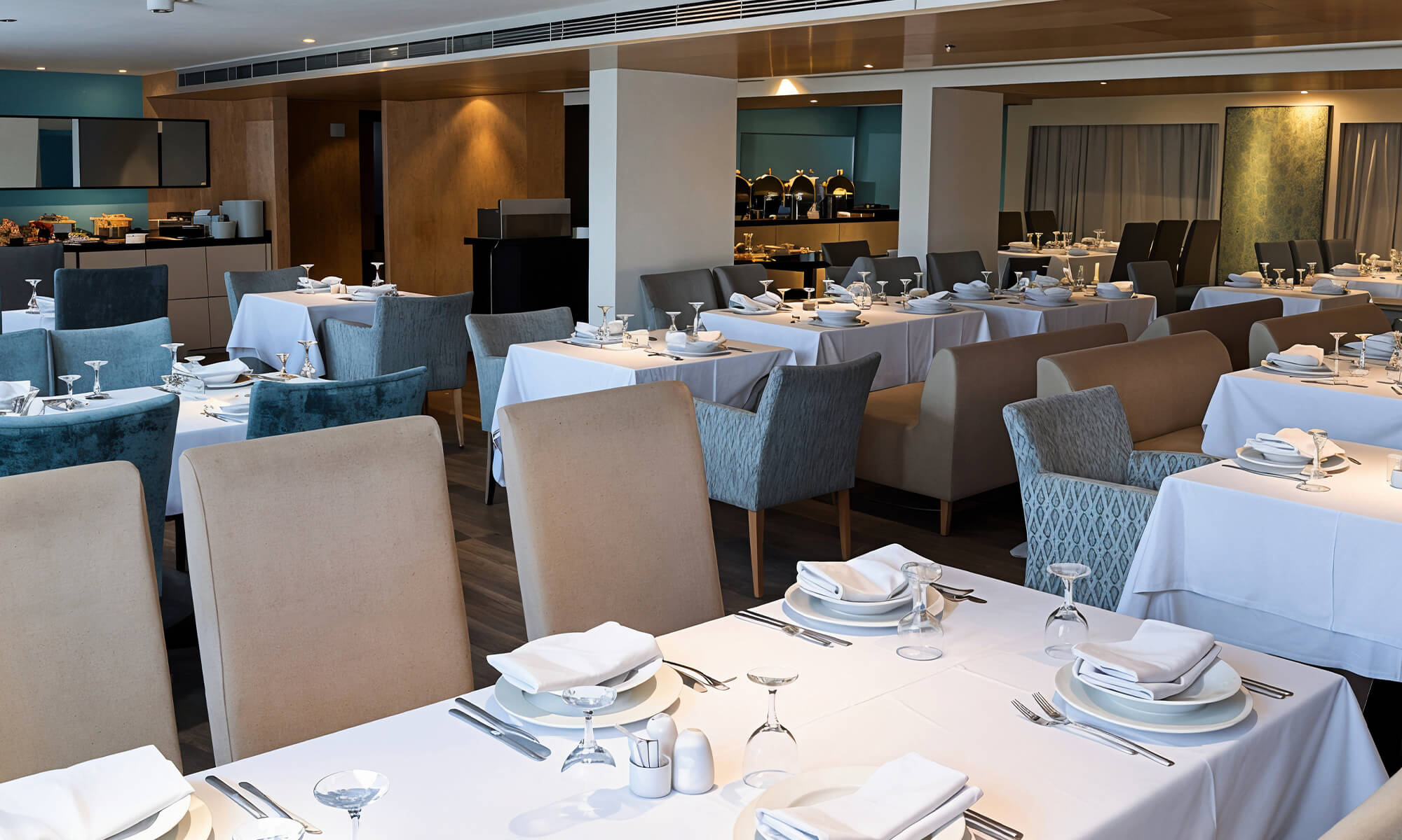 Cruise ship interior and facilities