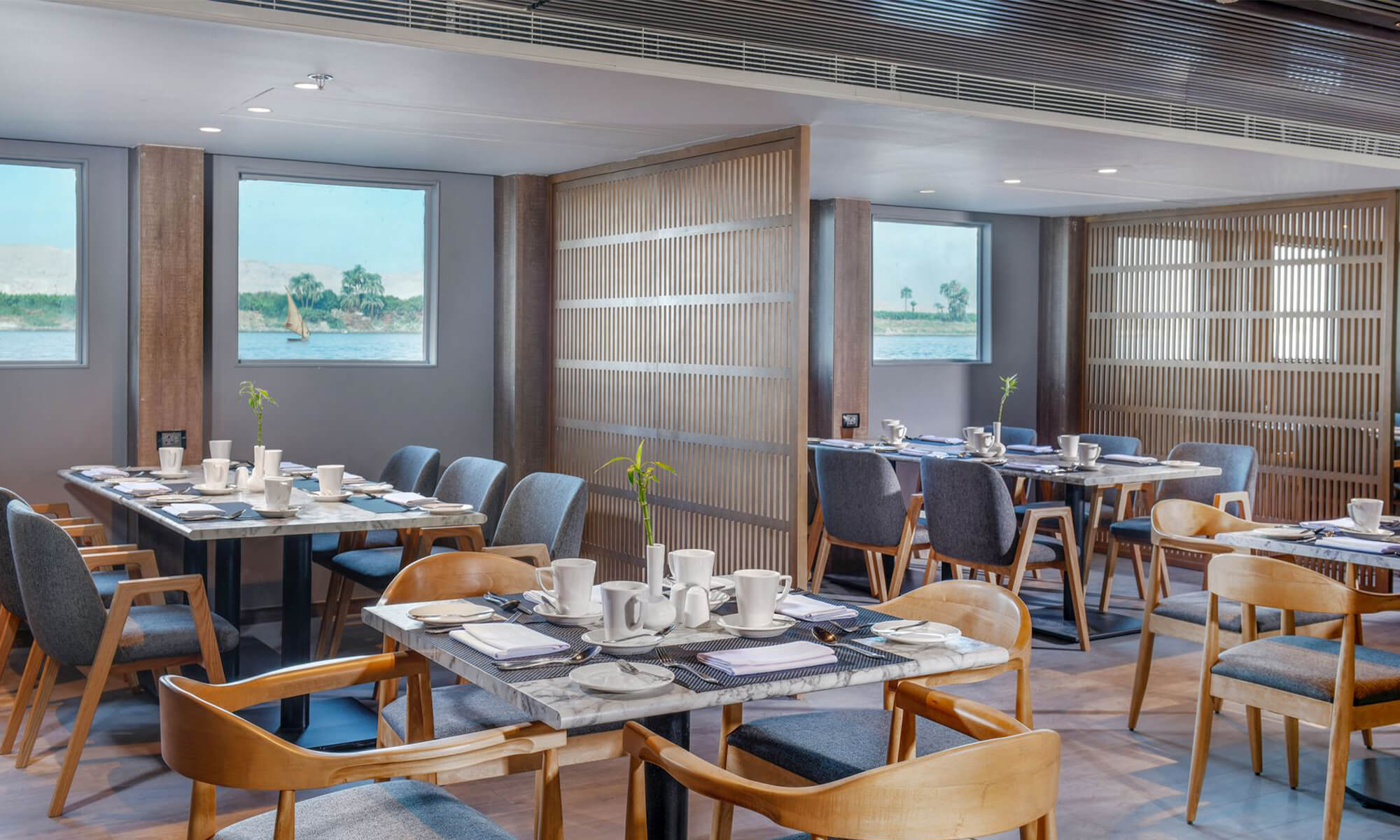 Cruise ship interior and facilities