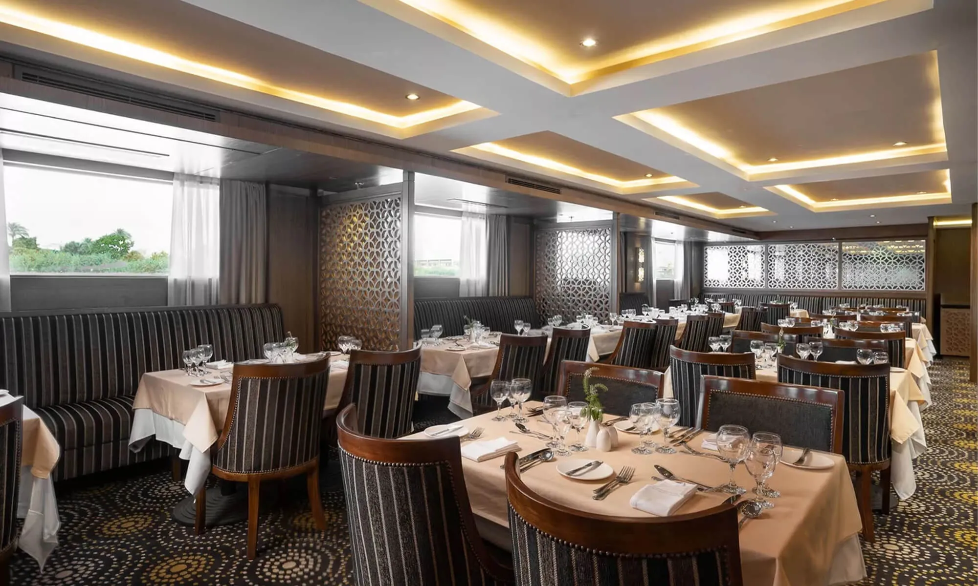 Cruise ship interior and facilities